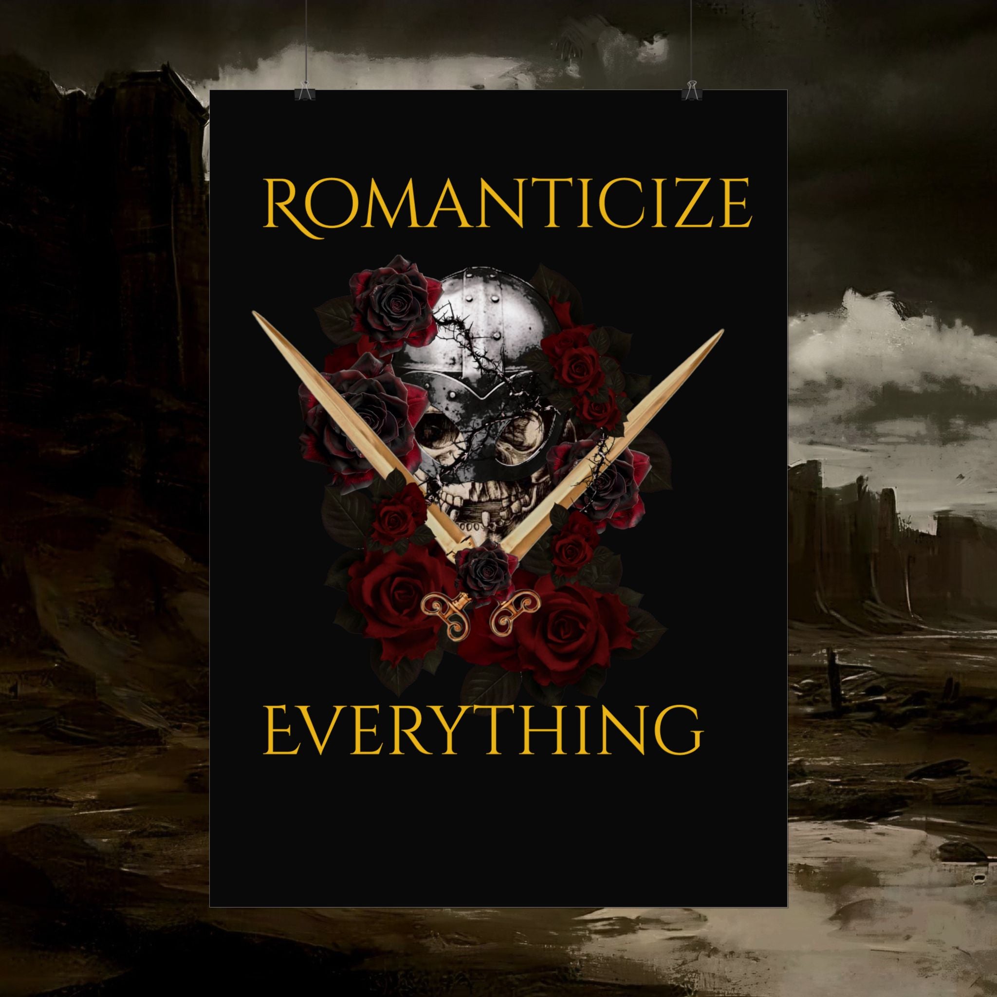The Barbarian's Fate Early Medieval Fantasy Saxon themed Rolled Posters
