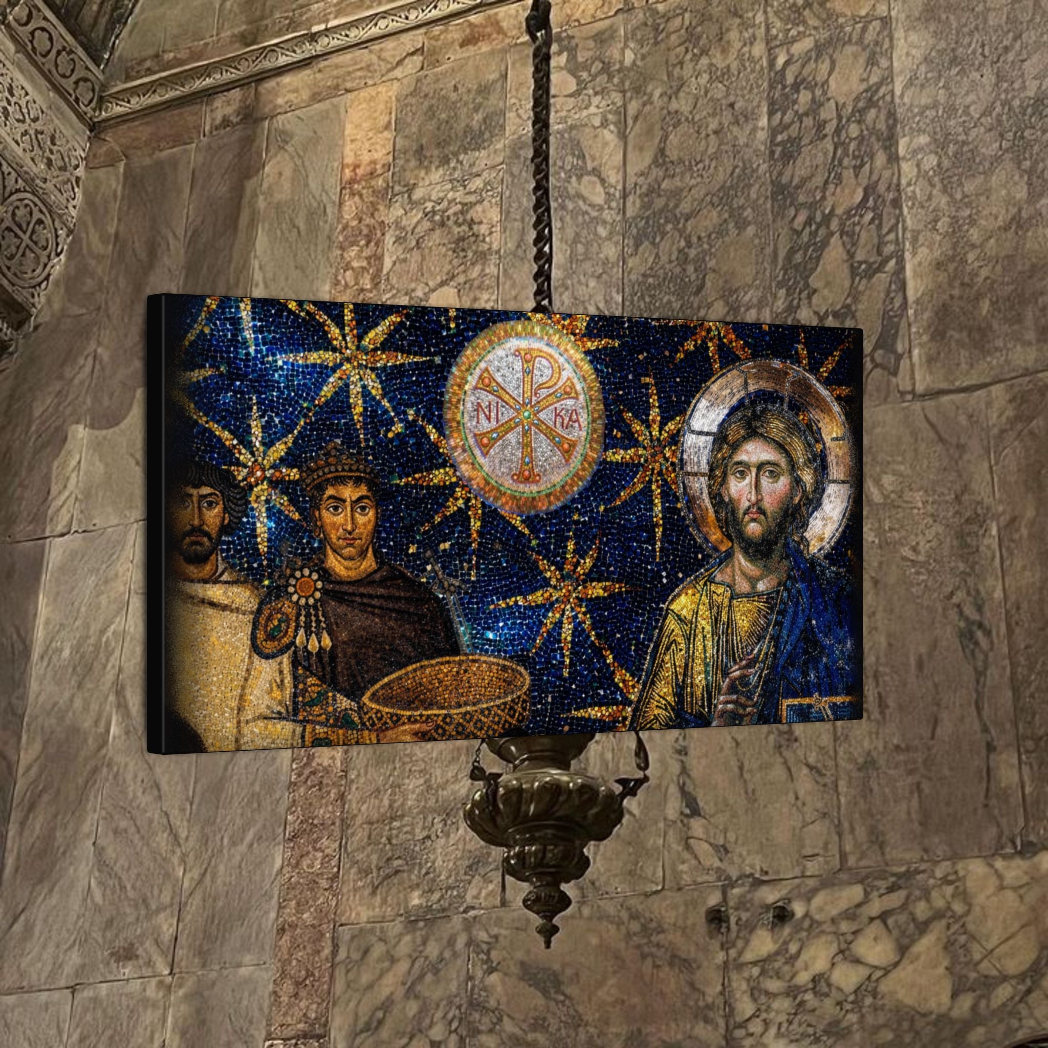 Justinian's Glory Byzantine Late Roman Inspired Matte Canvas, Stretched, (Multi-Size)