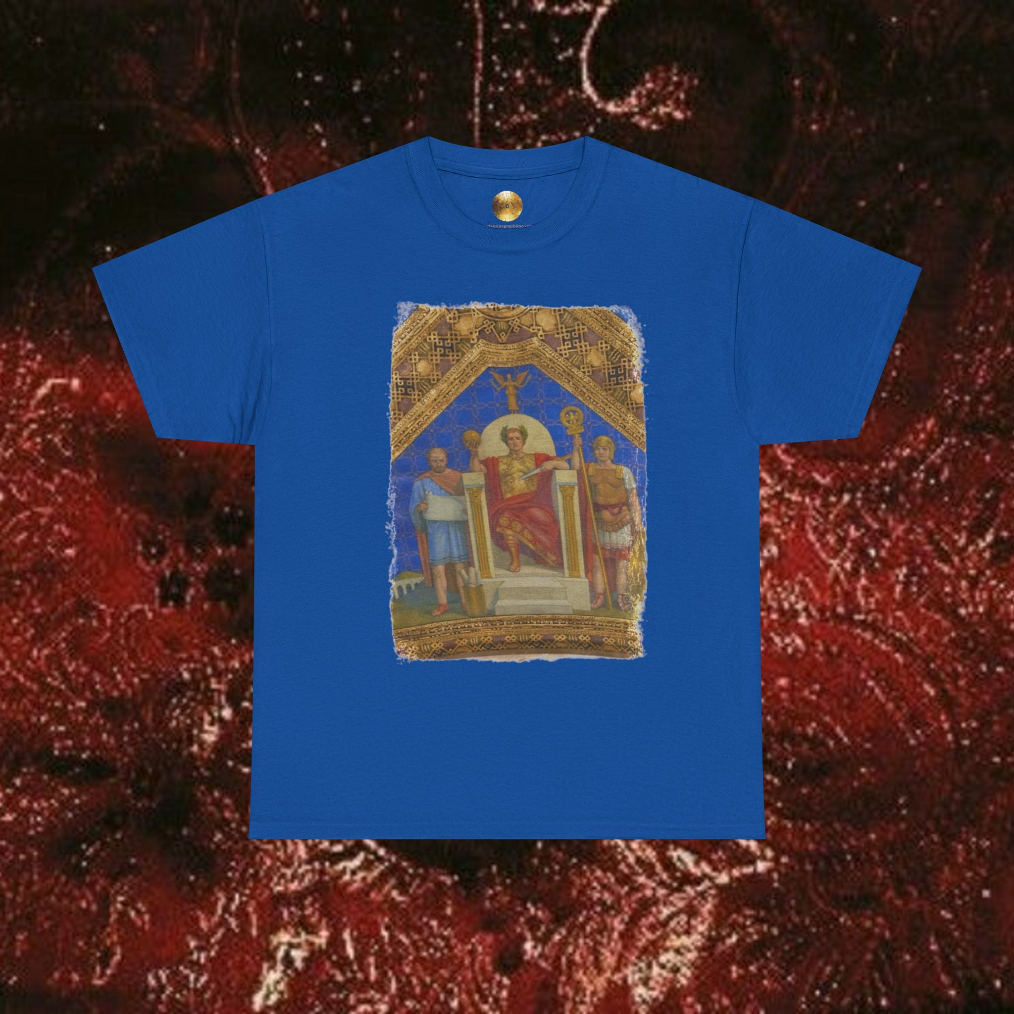 Imperial Throne Art Graphic T-Shirt- Eternal Ruler Design | Constantine Graphics