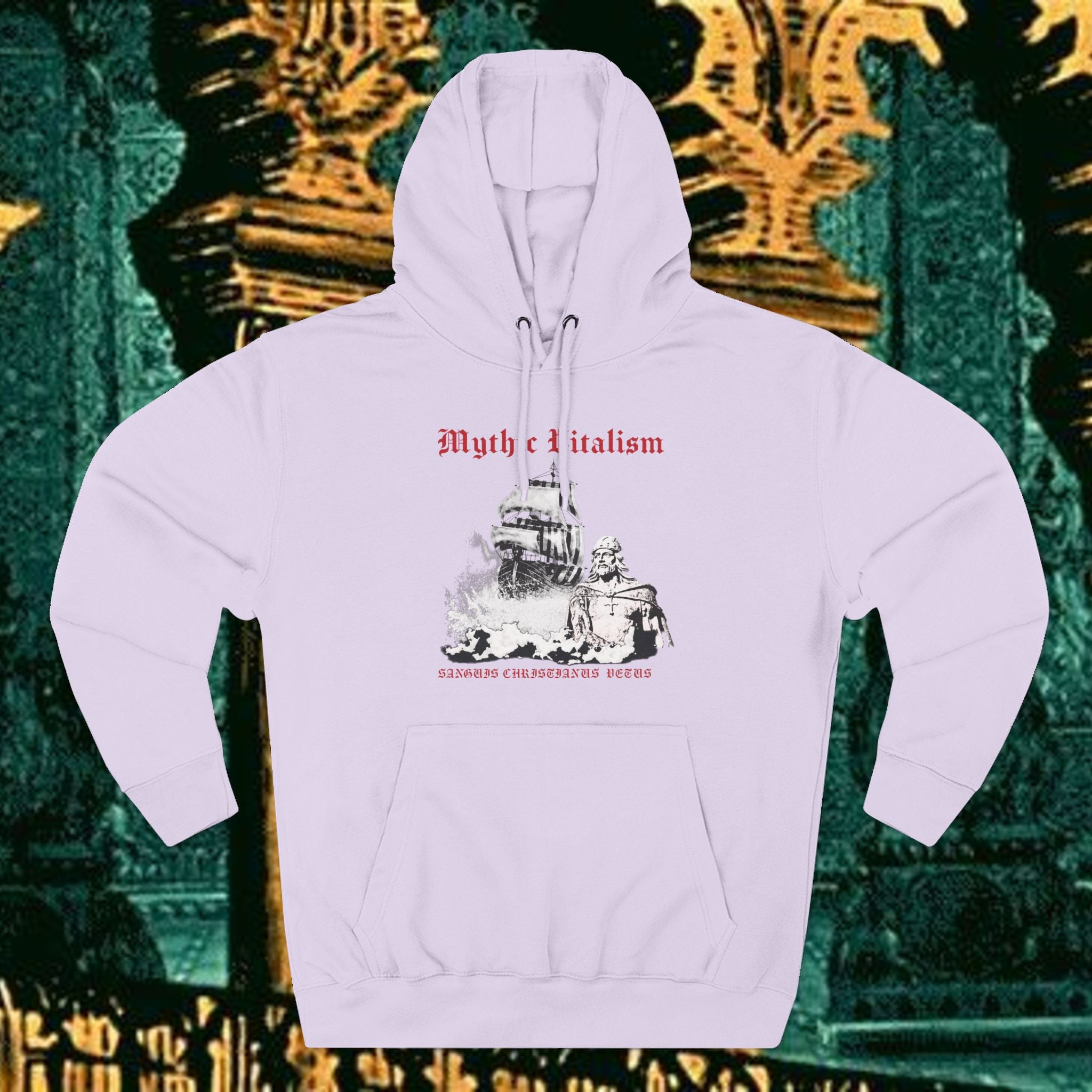 Mythical Vitalism, Sanguis Christianus Vetus Adventure and Exploration Inspired Graphic Fleece Hoodie