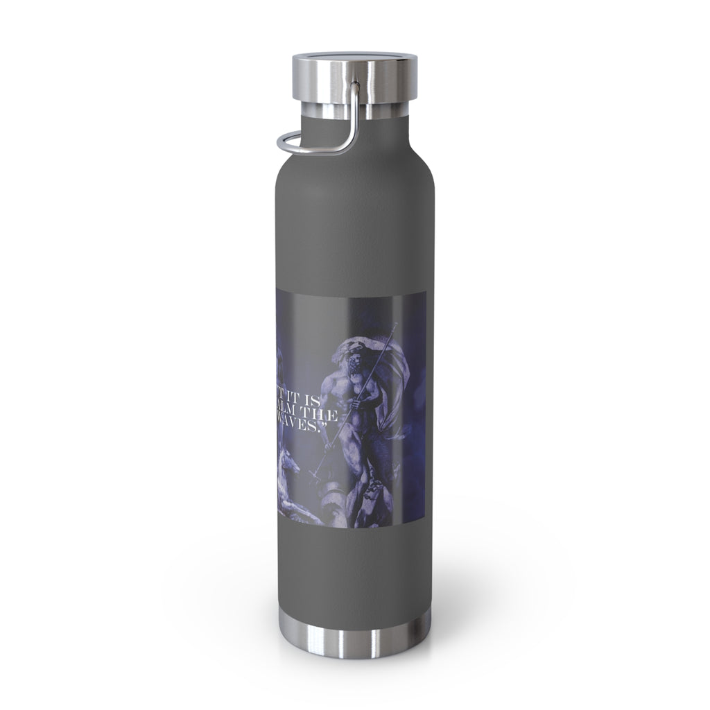 Neptune waterbottle Stylish Insulated Water Bottle for Outdoor Adventures, Motivational Fitness Water Bottle, Copper Vacuum Flask for Gym, Travel and Beach