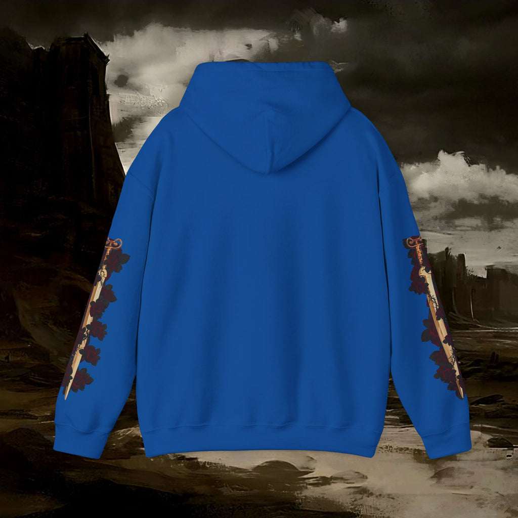 The Barbarian's Mirror Graphic Early Medieval Fantasy Inspired Hoodie