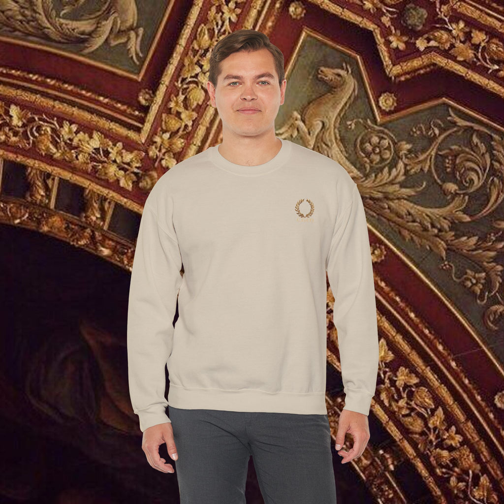 The Hero's Victory Classically-Themed Cotton Graphic Sweatshirt Back Version