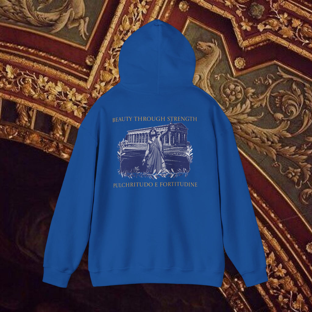 The Hero's Victory Classically-Themed Cotton Graphic Hoodie