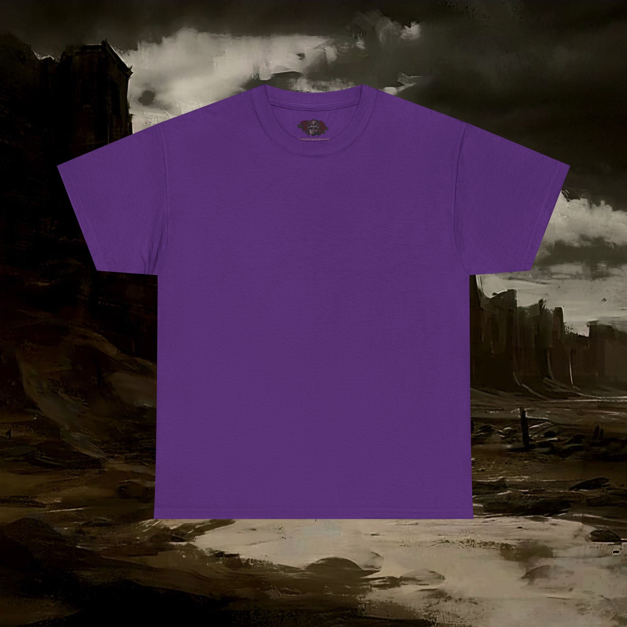 The Barbarian's Fate Medieval Fantasy Inspired Graphic T-Shirt Back Version
