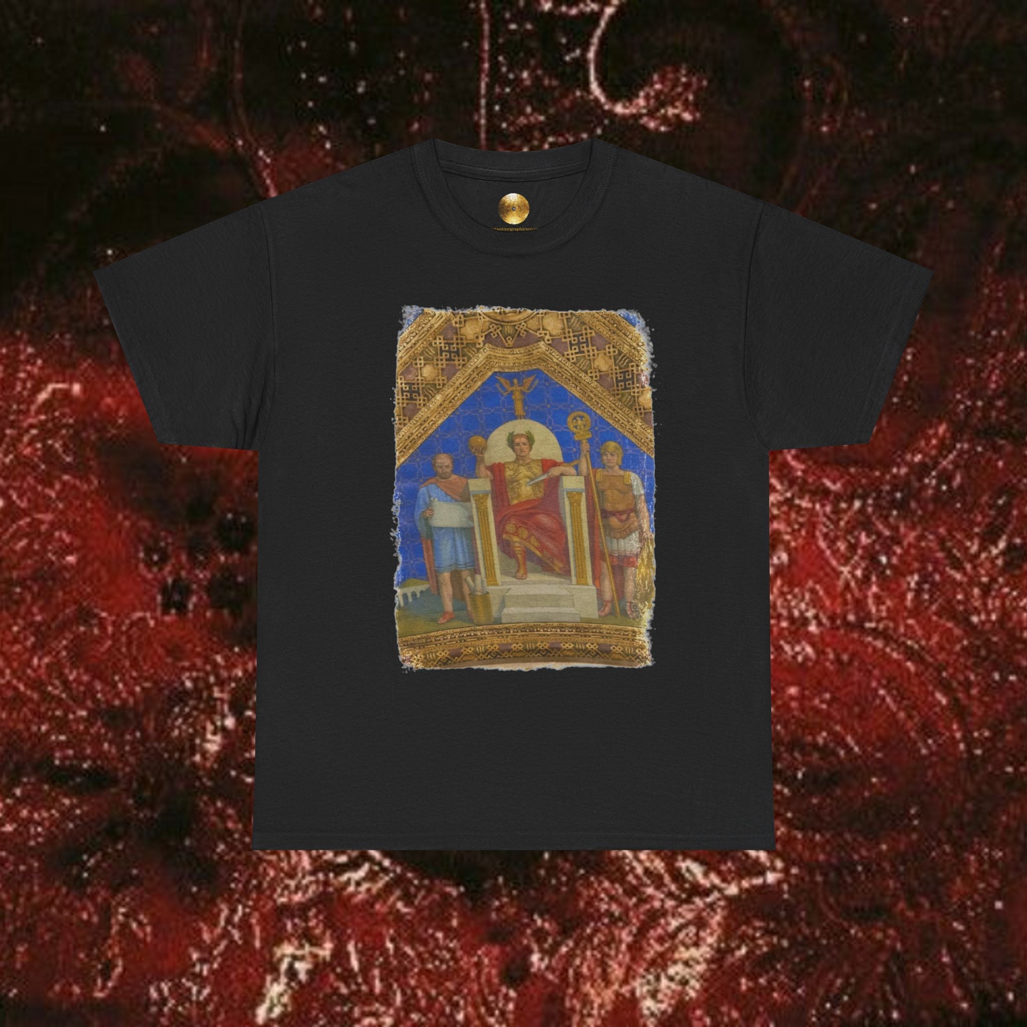 Imperial Throne Art Graphic T-Shirt- Eternal Ruler Design | Constantine Graphics
