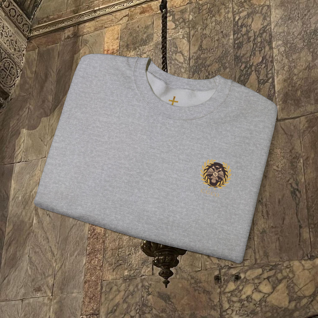 The Kings Fate Byzantine Inspired Graphic Crewneck Sweatshirt Back Version