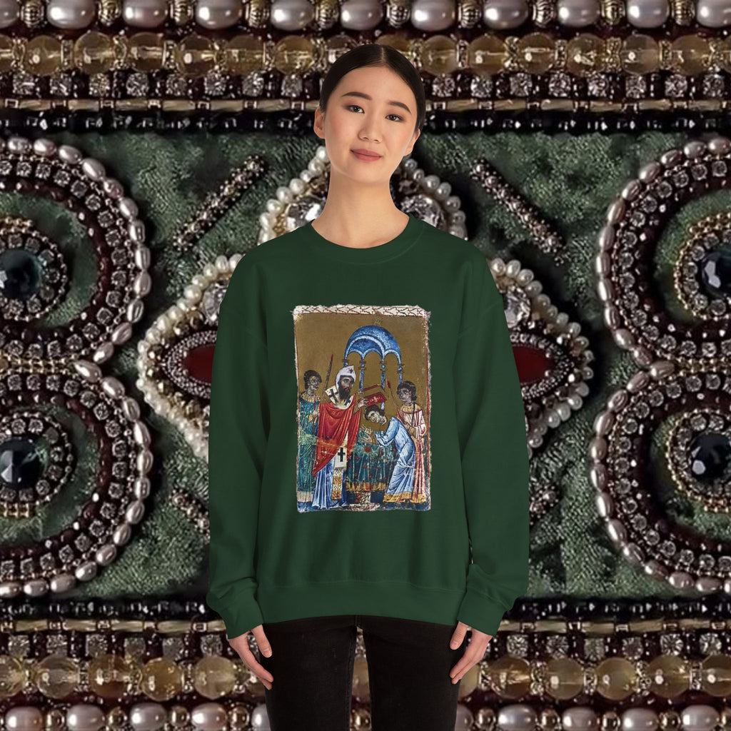 Armenian Manuscript Crewneck Graphic Sweatshirt