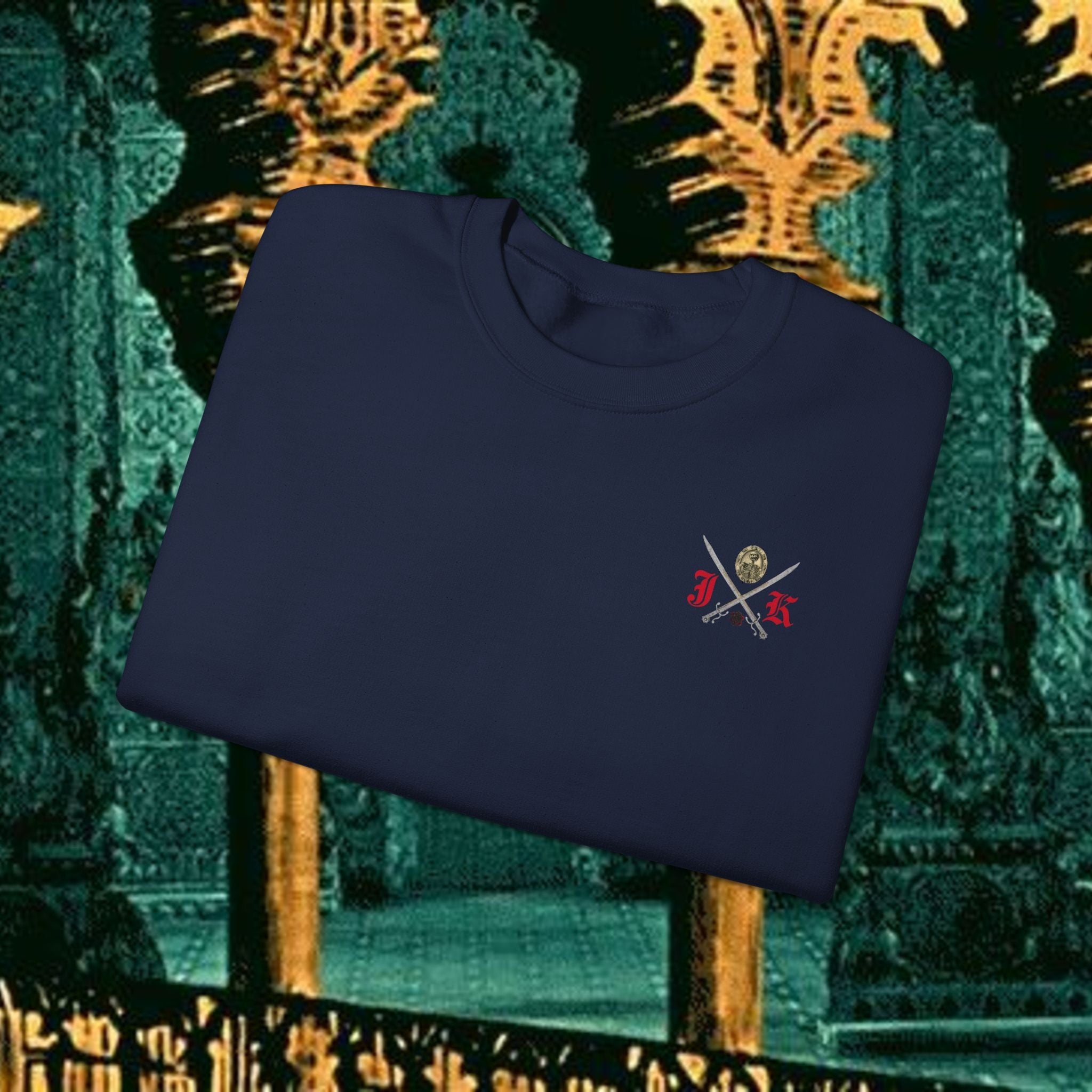 Mythic Vitalism, Sanguis Christianus Vetus Exploration and Adventure Inspired Crewneck Sweatshirt – Back Version