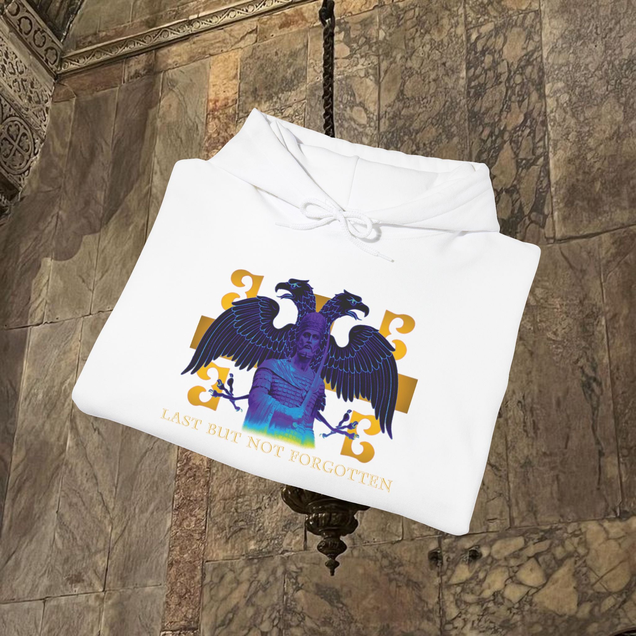 The Last Great Emperor Byzantine Inspired Graphic Hoodie Front Version