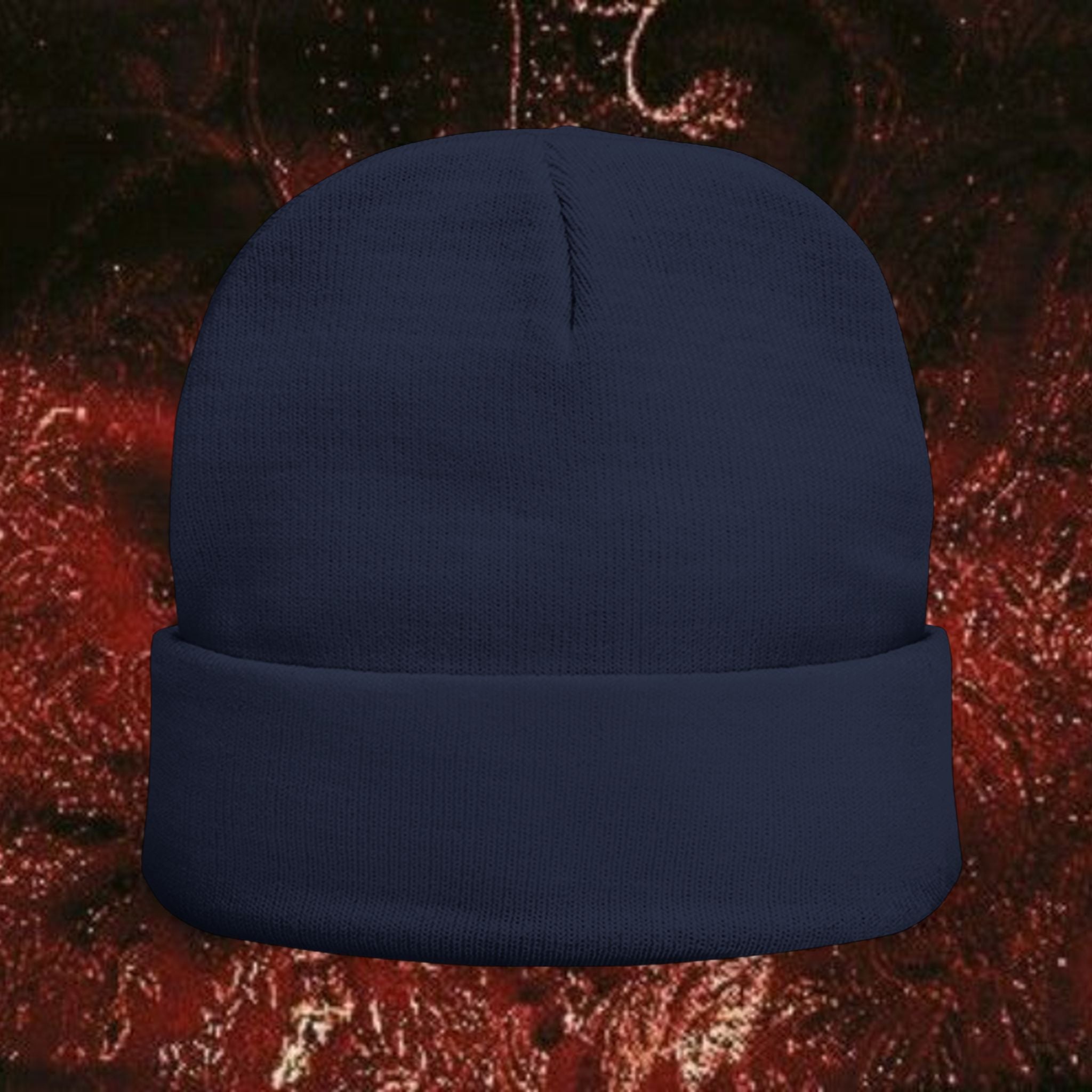 Golden Laurel Embroidered Knit Beanie - Ancient Greek Inspired Winter Hat