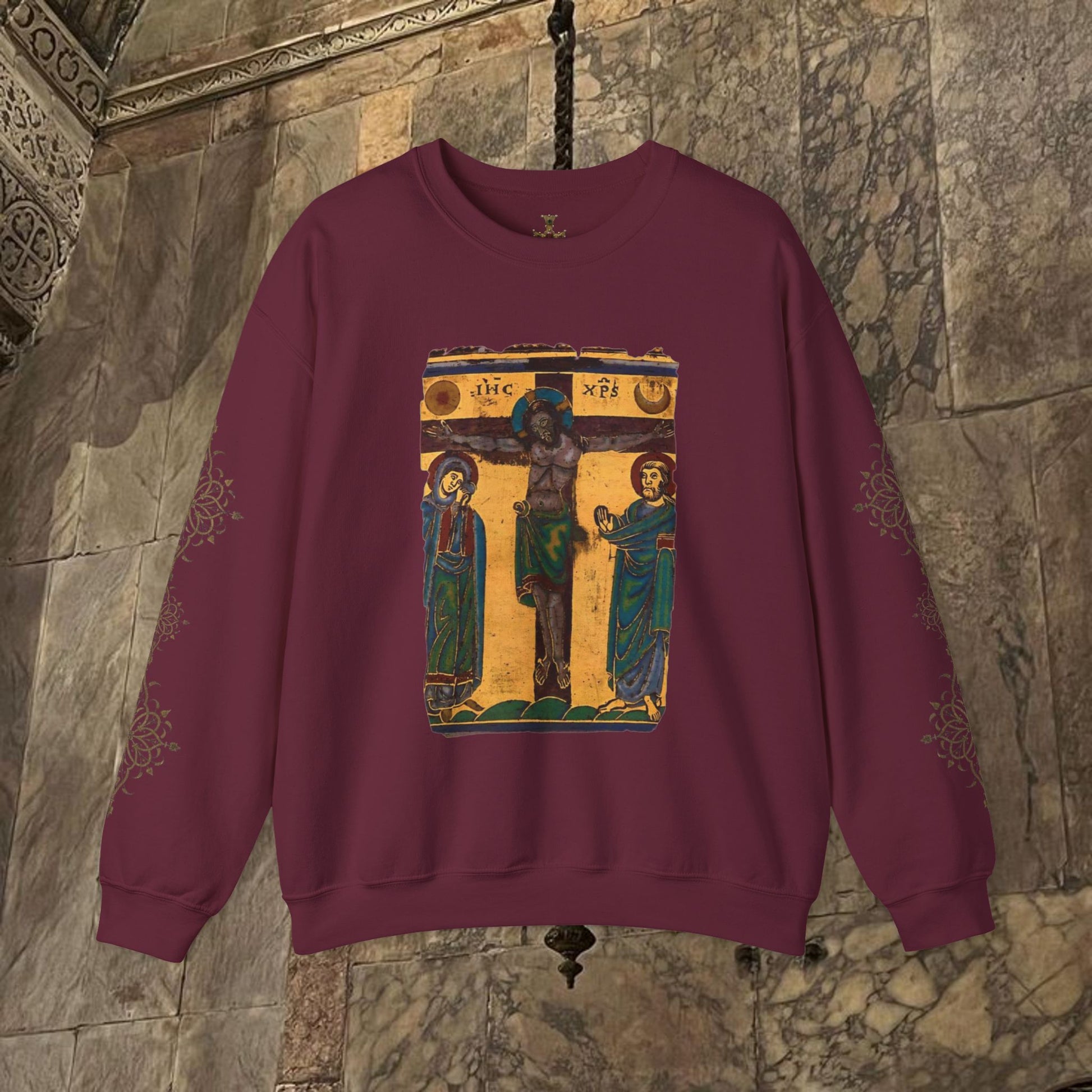 Byzantine art Sweatshirt iconographic desgin