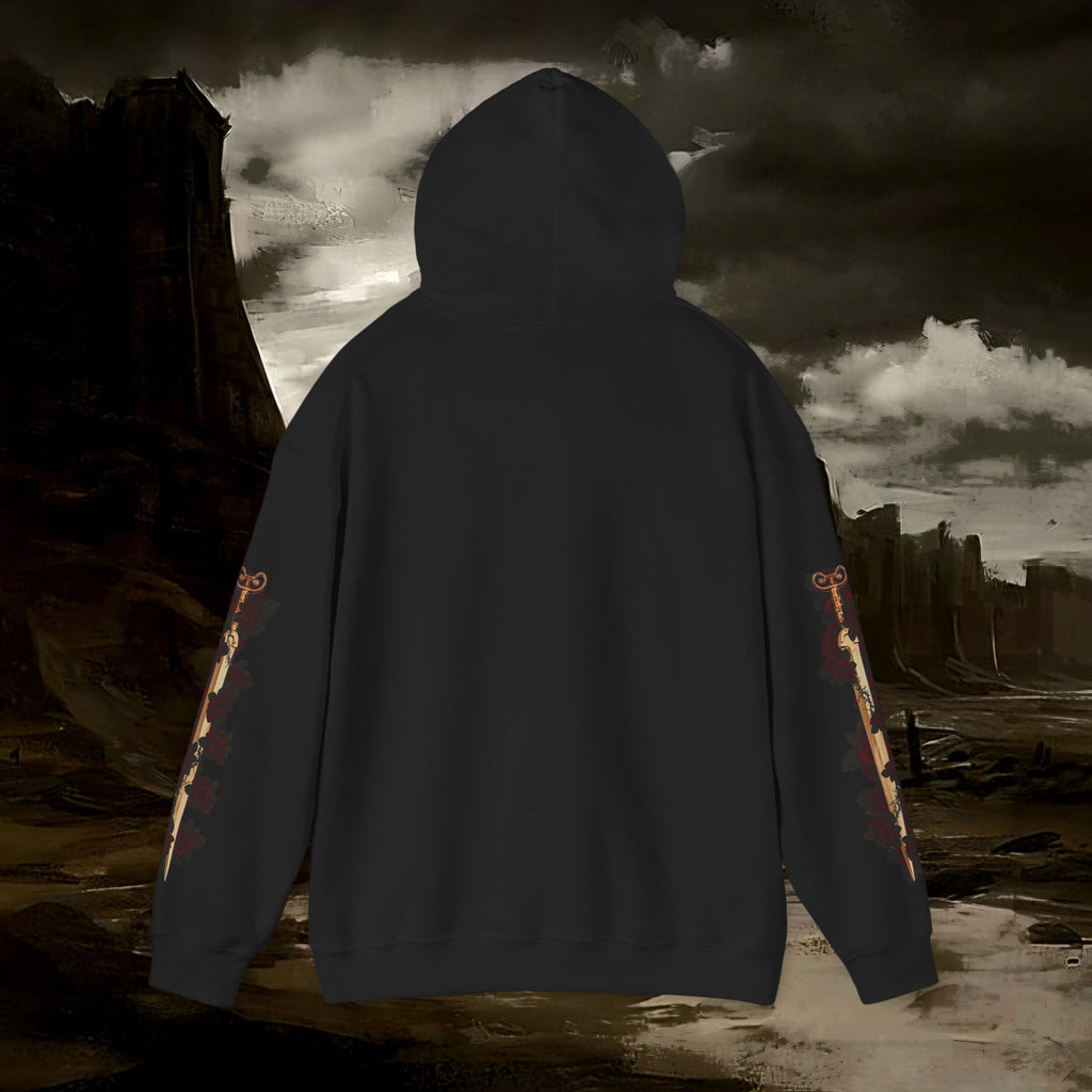 The Barbarian's Mirror Graphic Early Medieval Fantasy Inspired Hoodie