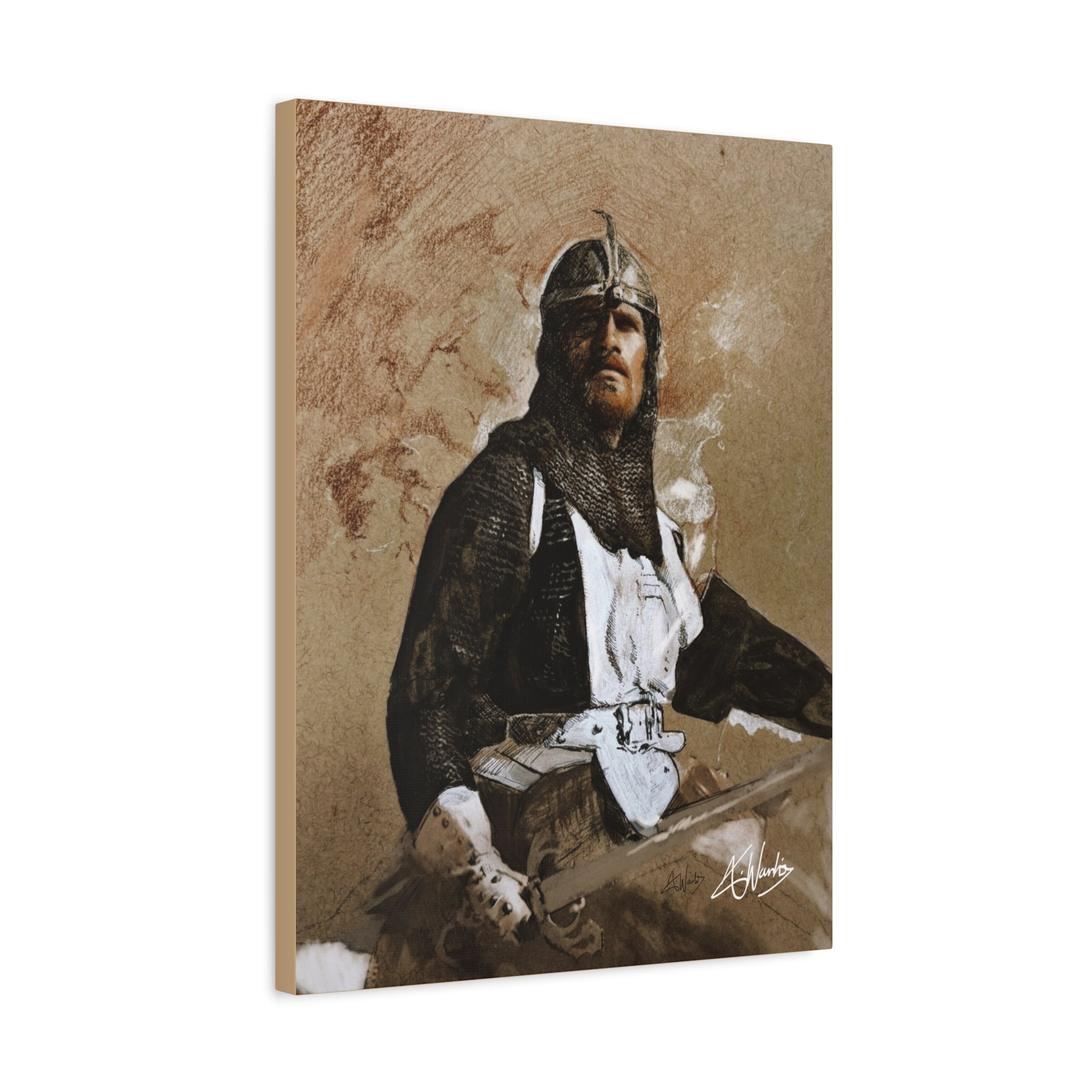 The Knight's Rest Medieval Fantasy Canvas