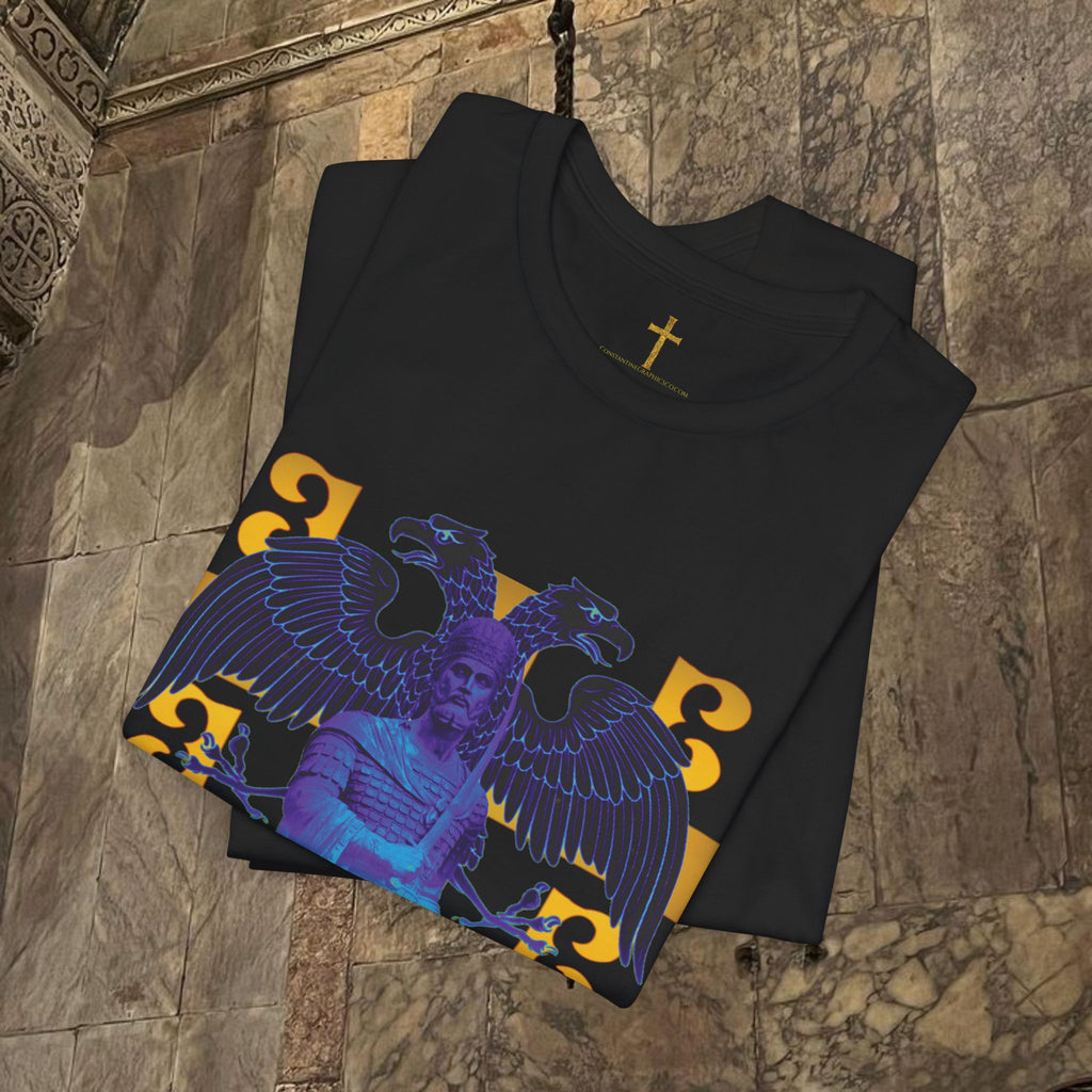 The Last Great Emperor Byzantine Inspired Cotton Graphic T-shirt Front
