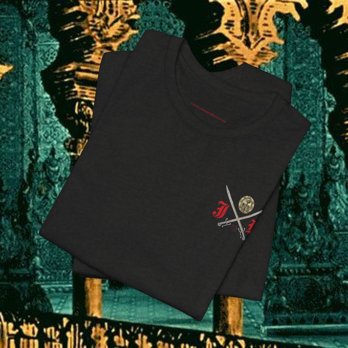 Sons of the Steppe Mythical Medieval Inspired Graphic T Shirt Back Version