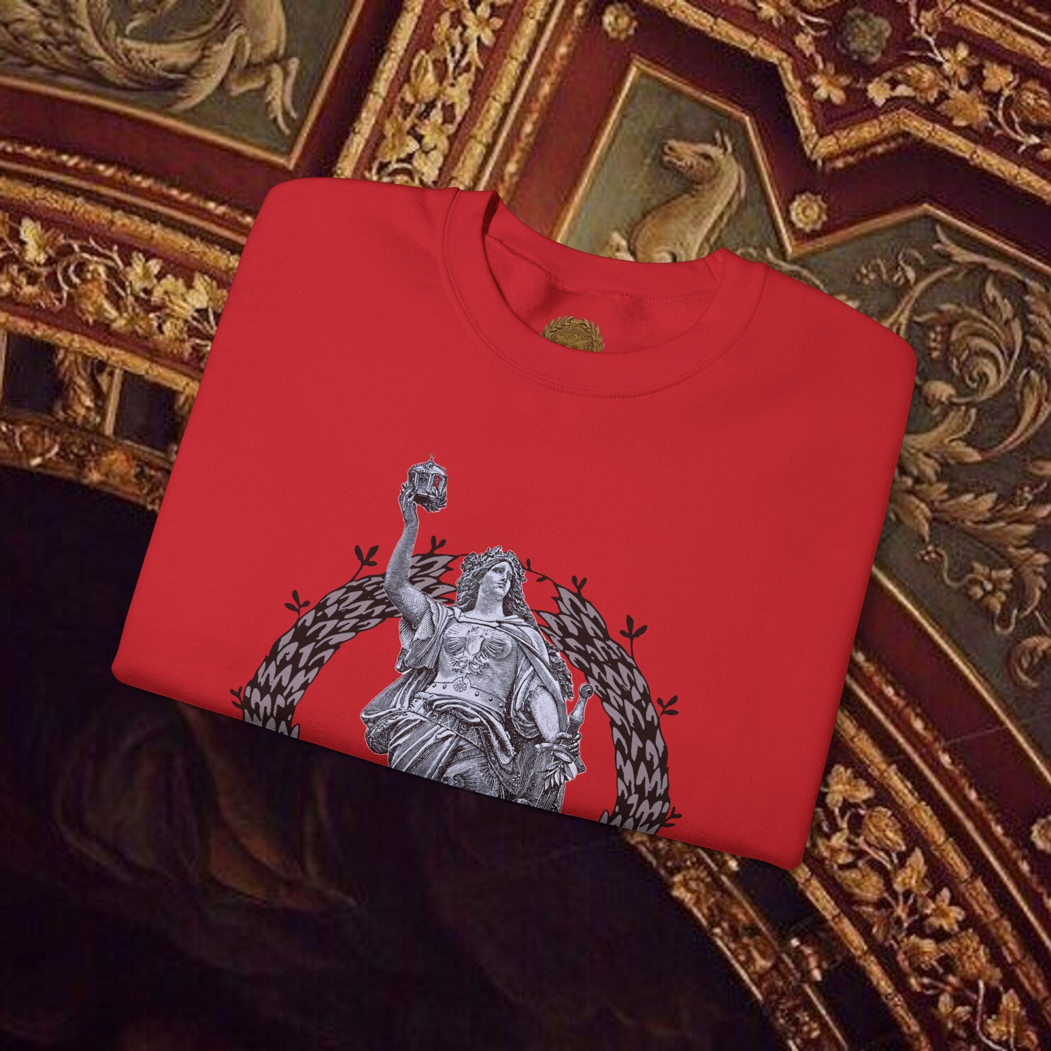Goddess Victory Neo-Classical Crewneck Sweatshirt piece