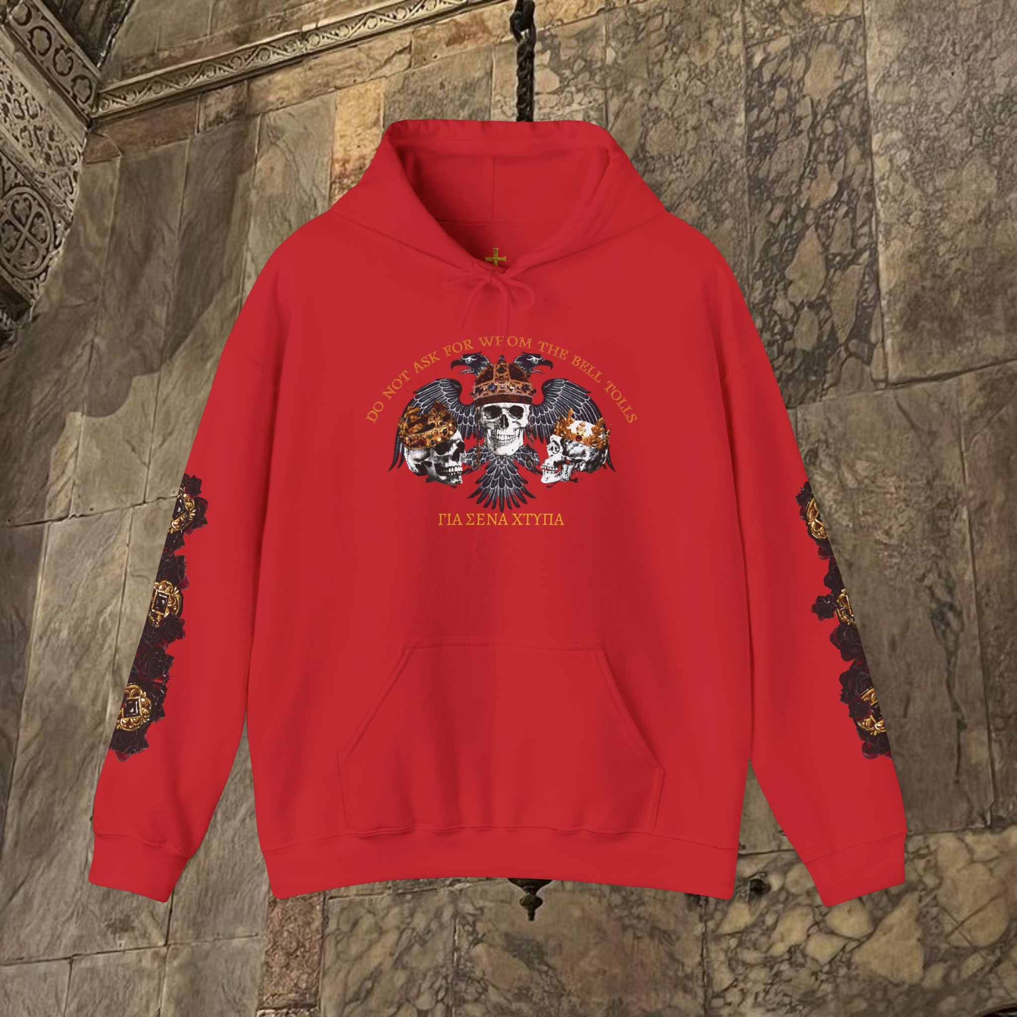 The Kings Fate Byzantine Inspired Graphic Hoodie Front Version