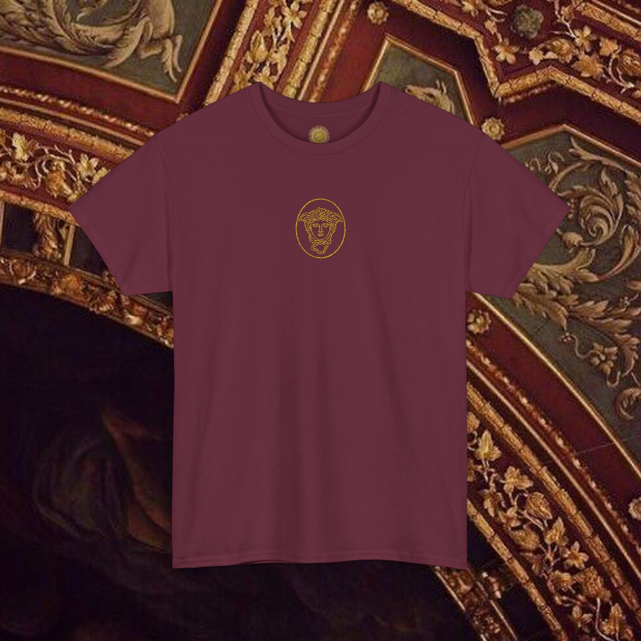 Medusa's Head Unisex Heavy Cotton Tee, Colorful Graphic Tee