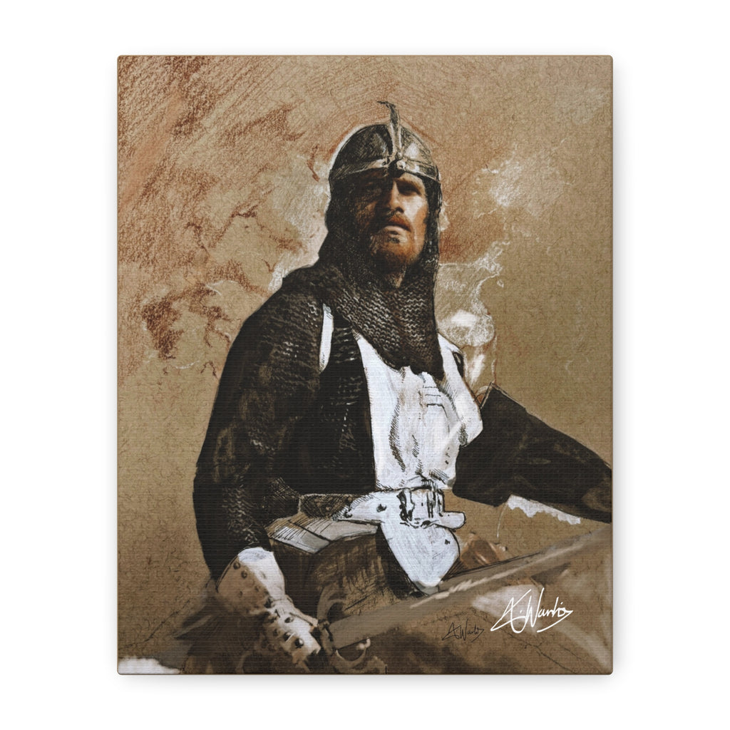 The Knight's Rest Medieval Fantasy Canvas