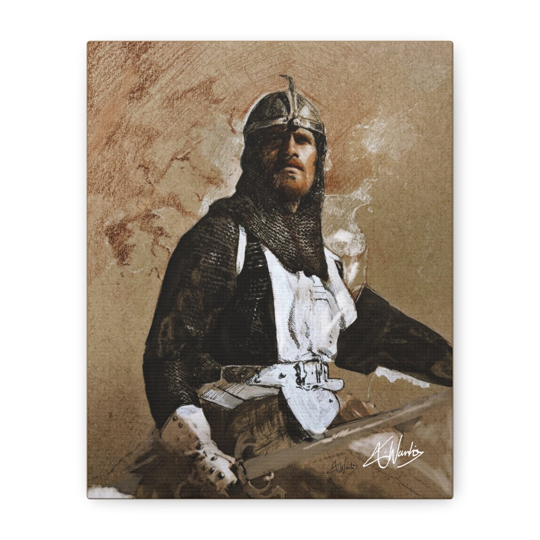 The Knight's Rest Medieval Fantasy Canvas