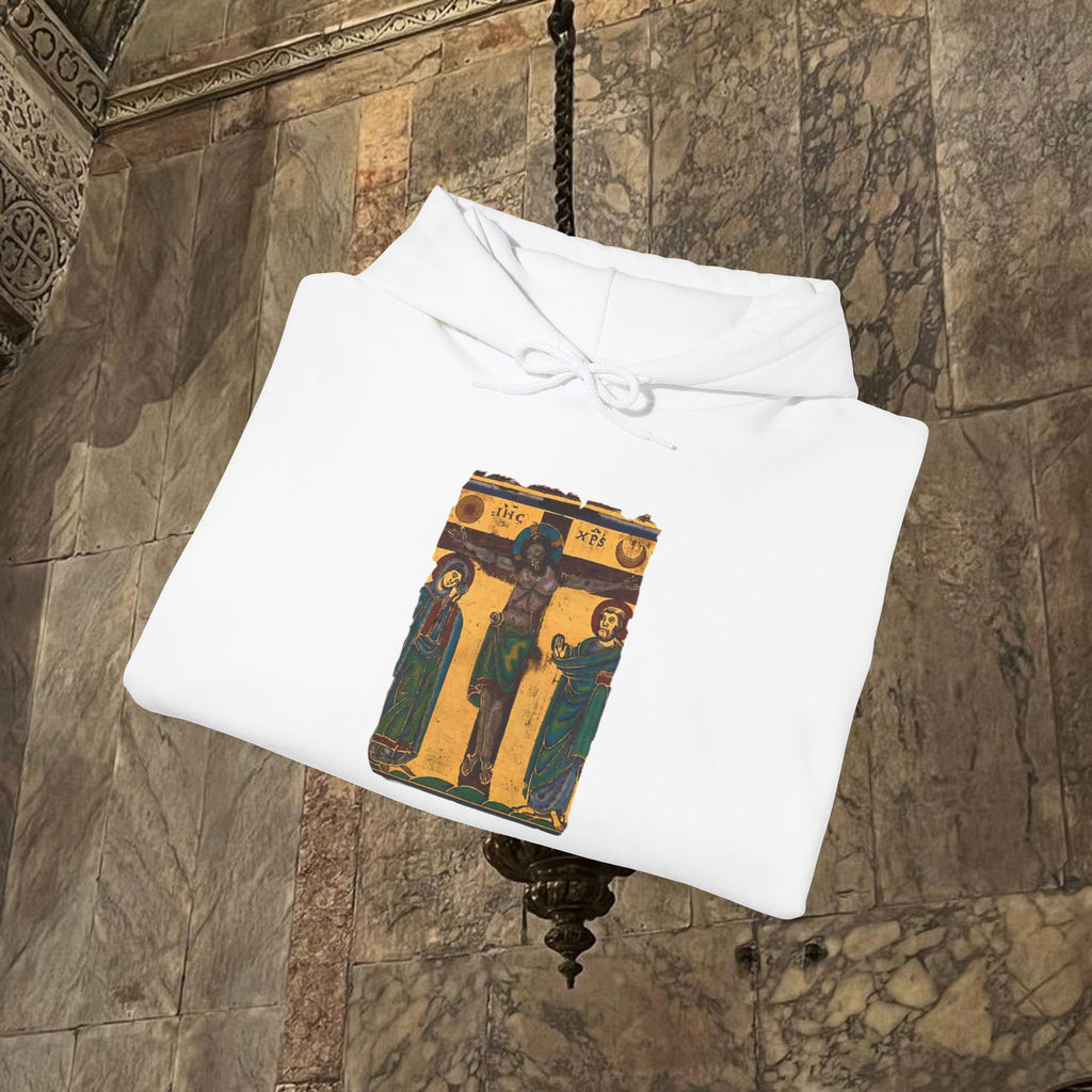 Byzantine Icon Art Hoodie - Classical Religious Design