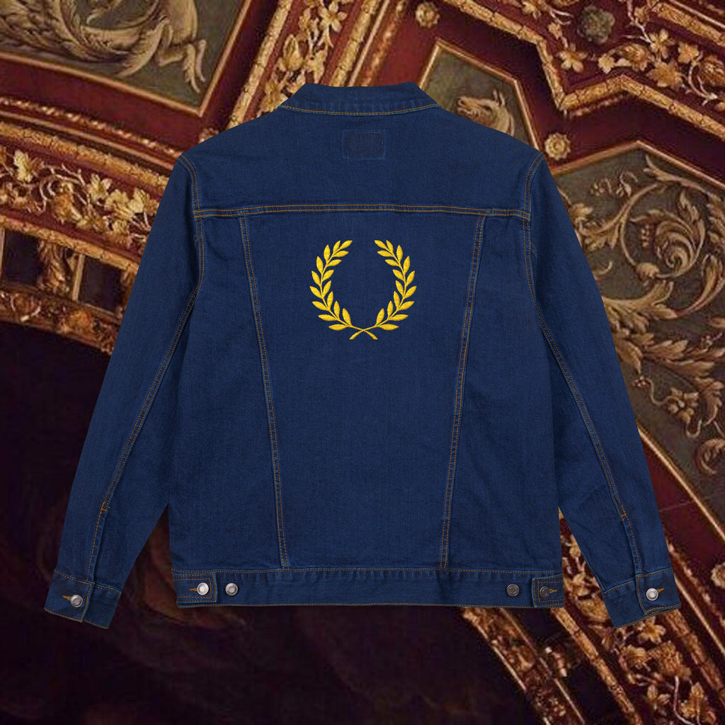 The Emperor's Golden Laurel Unisex Denim Jacket (Embroidery)