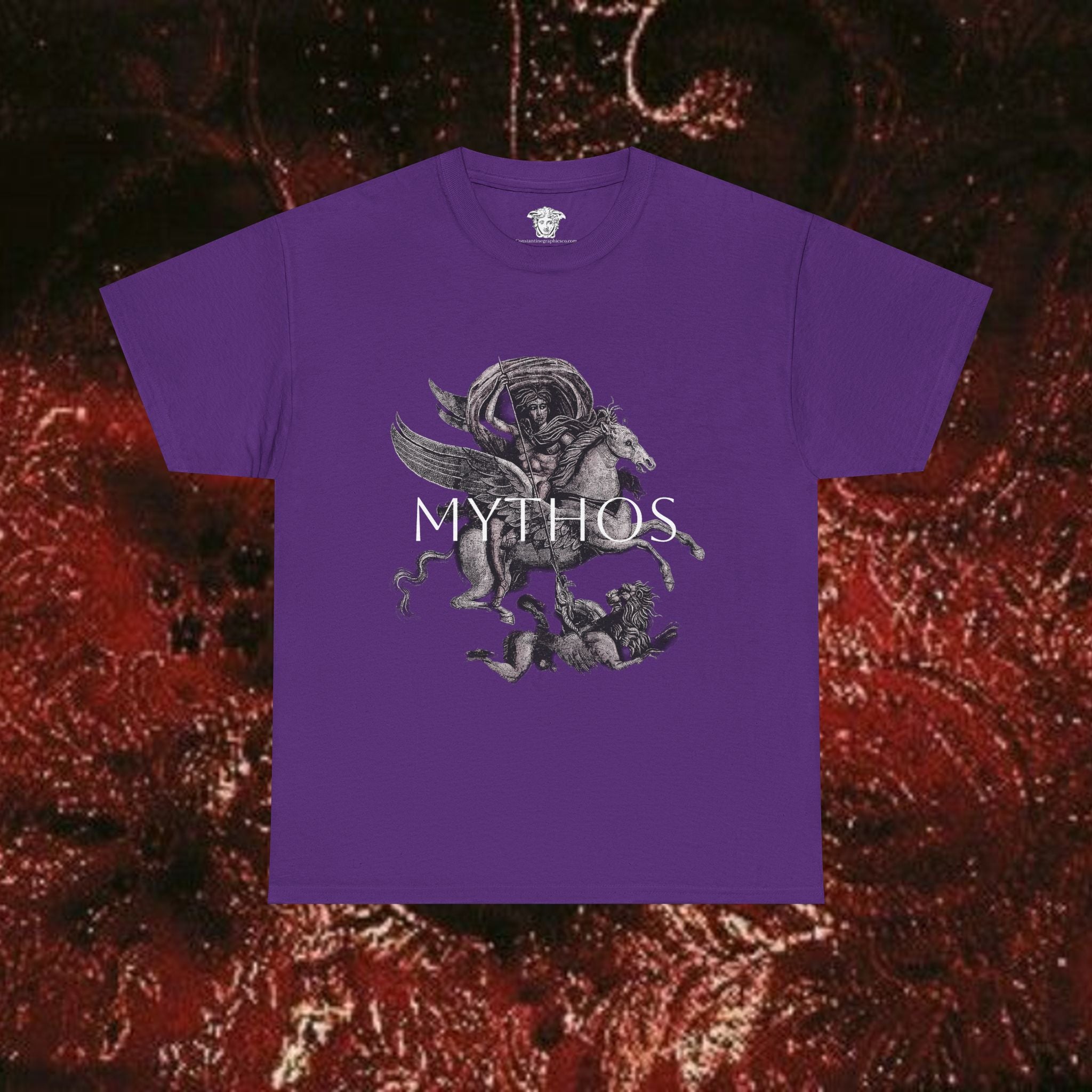 Mythos of the Warrior Graphic Tee - Unisex Heavy Cotton, Historical Shirt, Mythological Esoteric T-Shirt