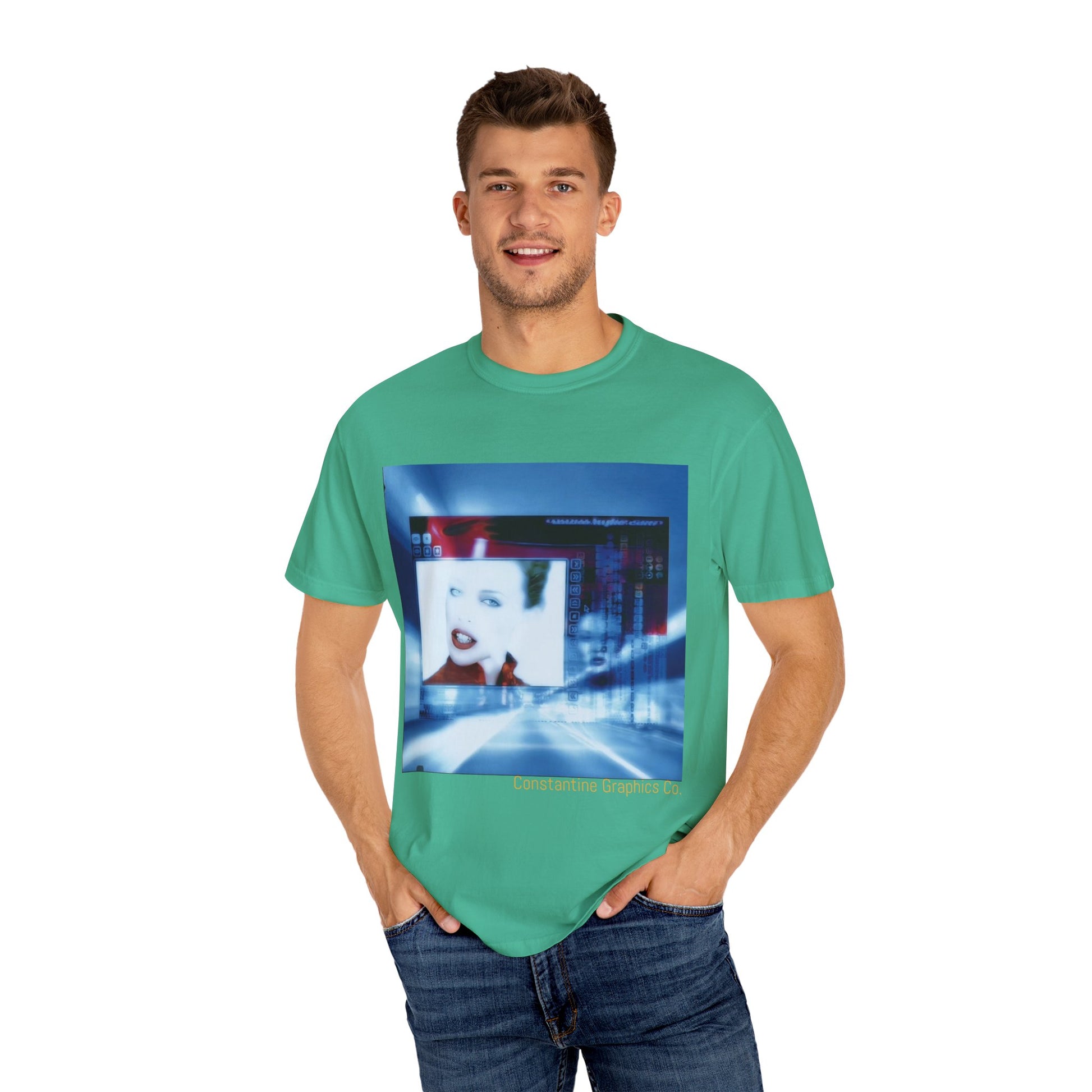 Digital Pop up Cyber Y2k Graphic TShirt