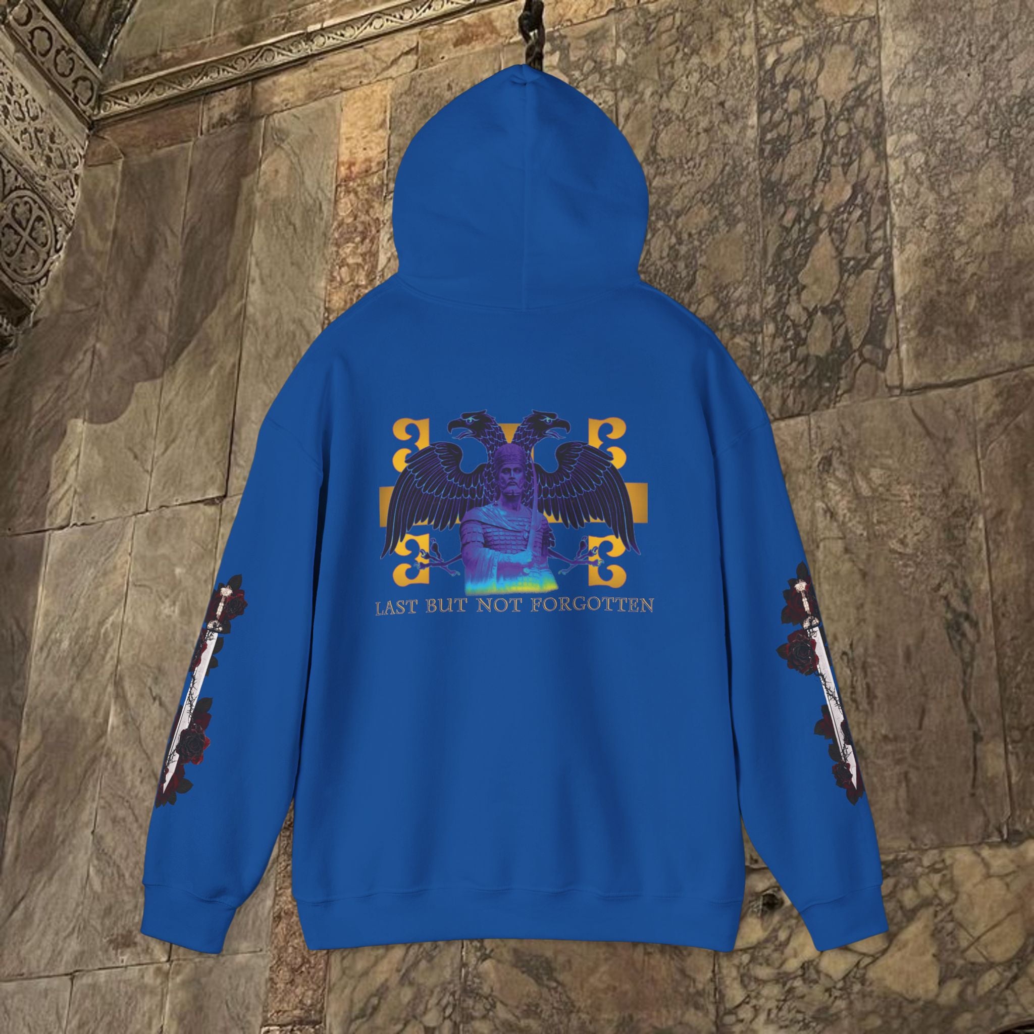 The Last Great Emperor Byzantine Inspired Graphic Hoodie Back Version