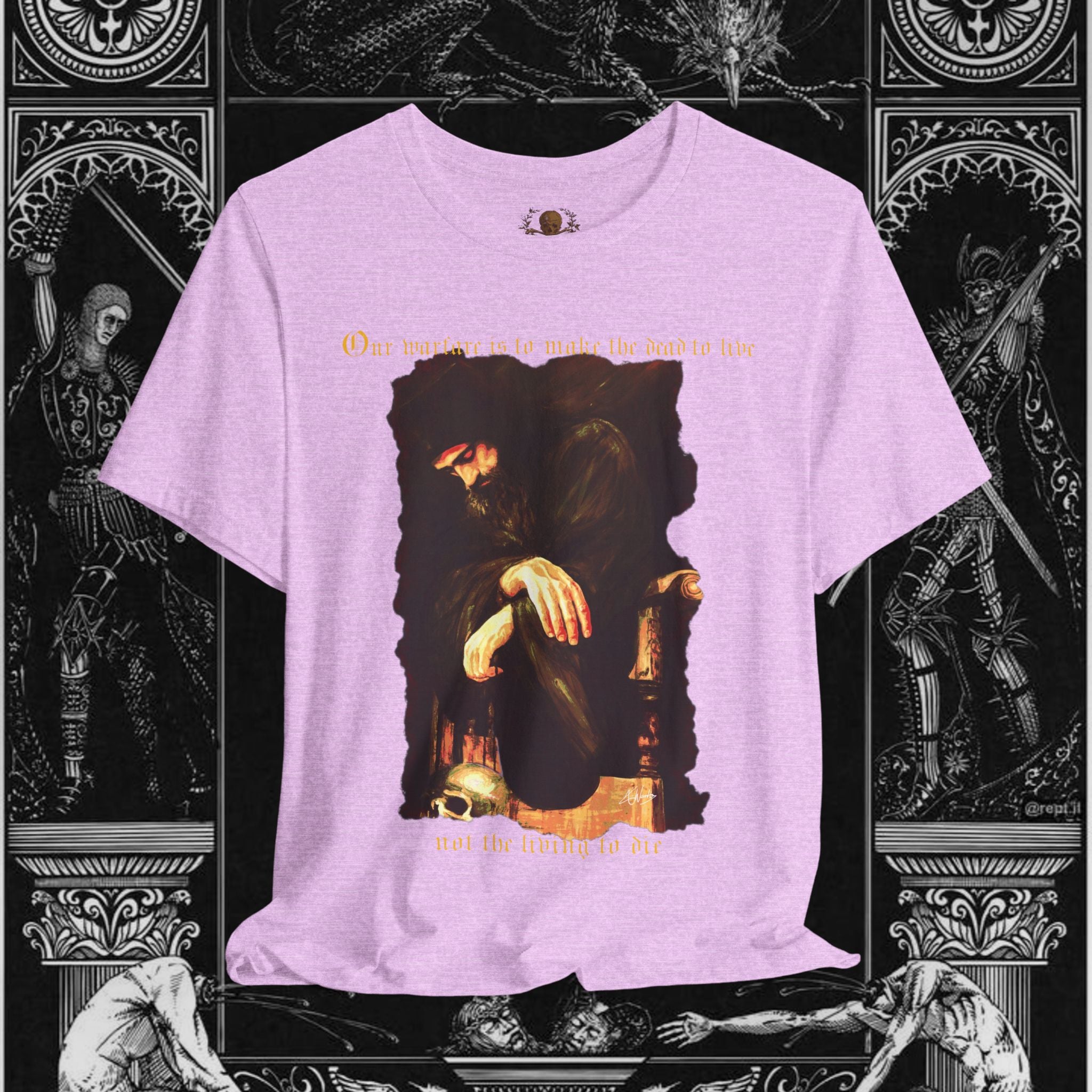 Man's Memento Medieval Fantasy Graphic T Shirt