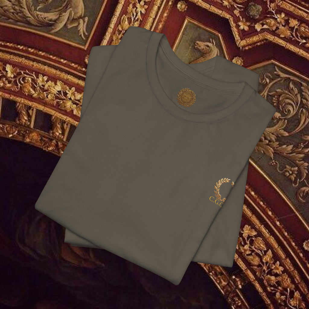 Guardian of the Temple Classically- Inspired Cotton Graphic T Shirt Back Version