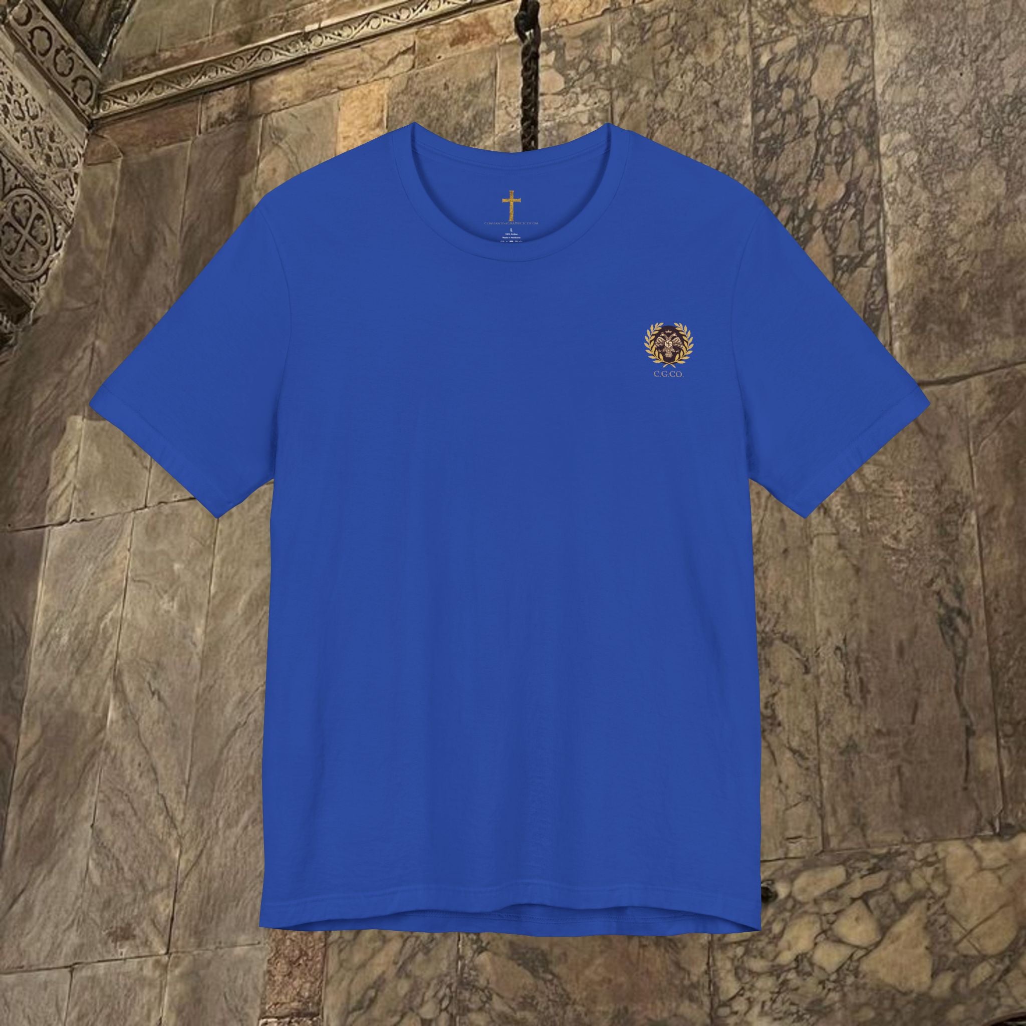 The Last Great Emperor Byzantine Inspired Cotton Graphic T-shirt Back Version