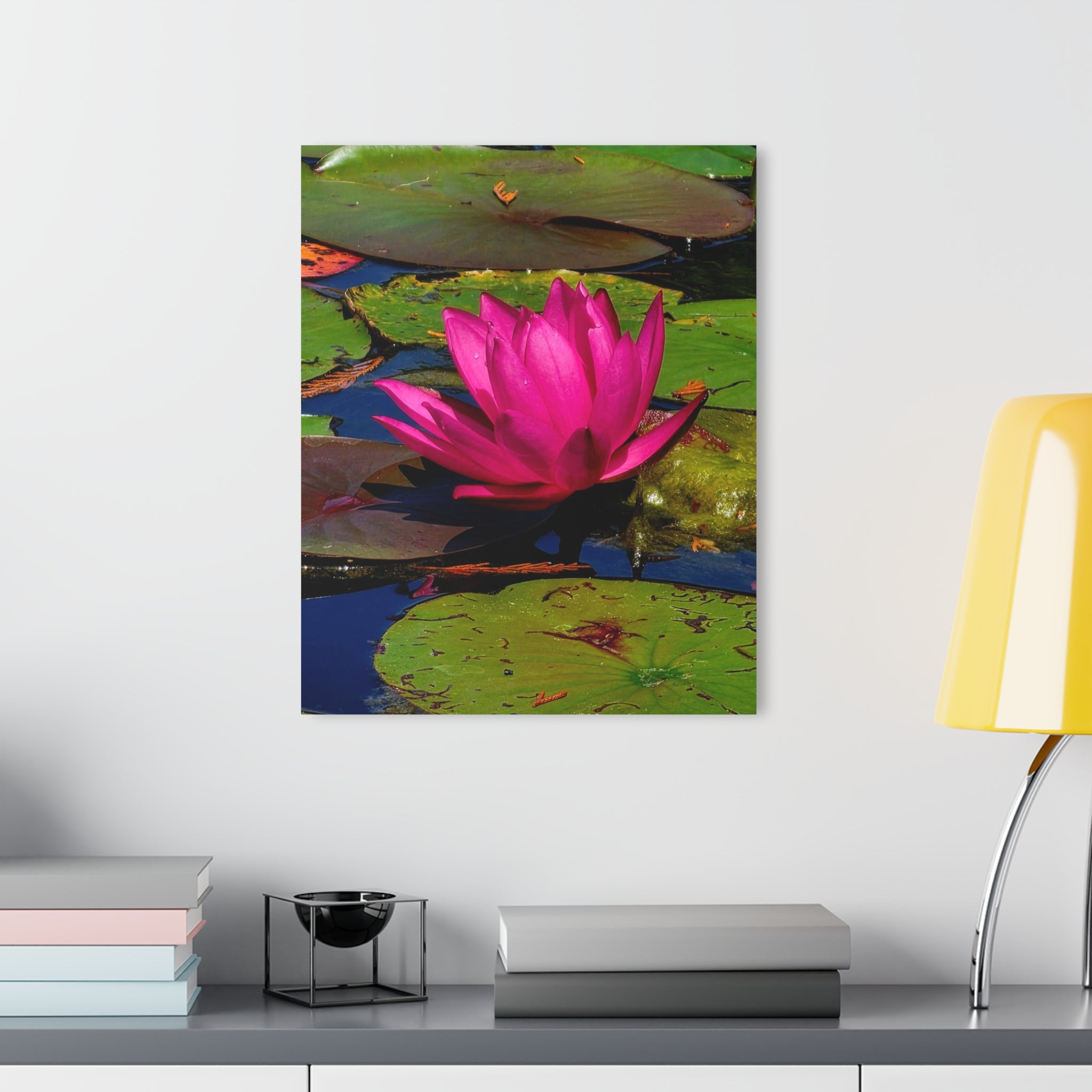 Pink Lily Pad Flower – Acrylic Wall Art
