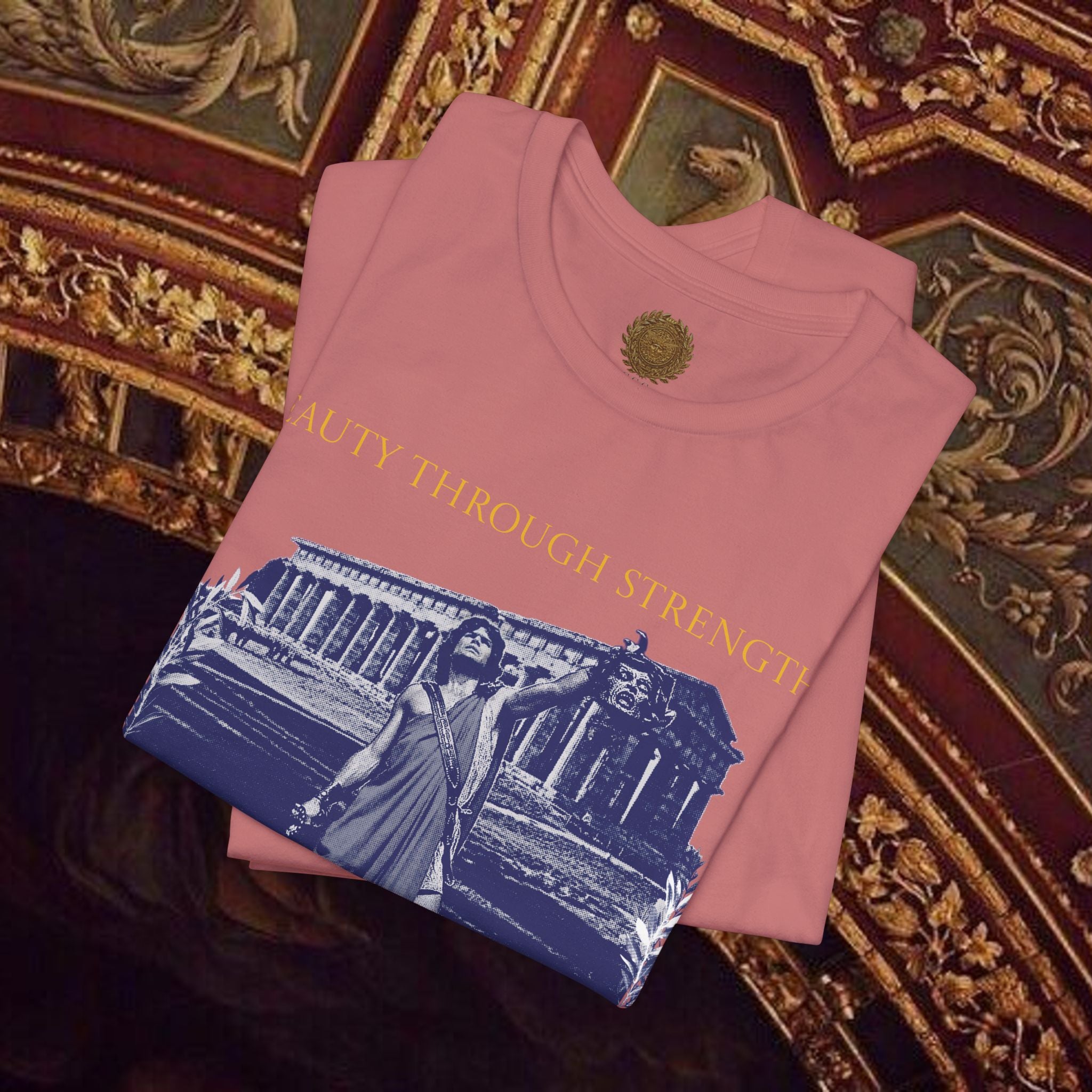 The Hero's Victory Classically-Themed Cotton Graphic T Shirt