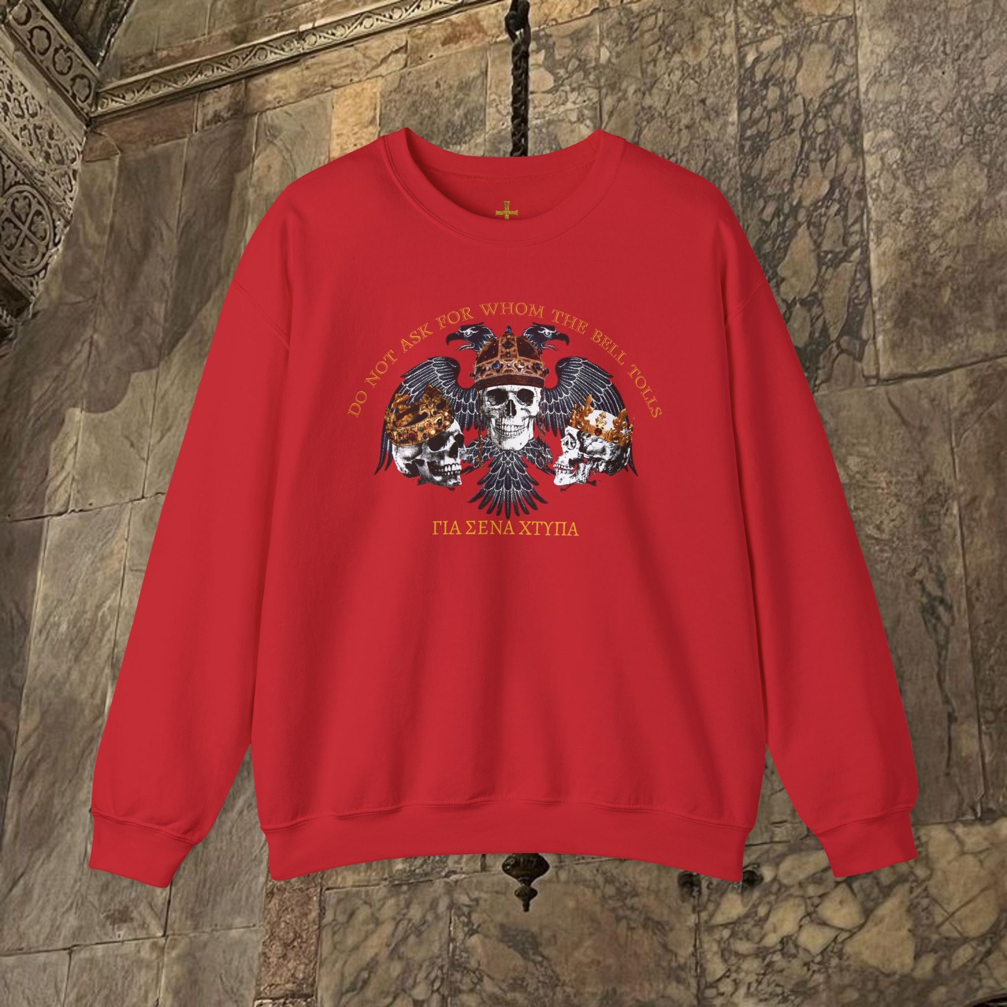 The Kings Fate Byzantine Inspired Graphic Crewneck Sweatshirt
