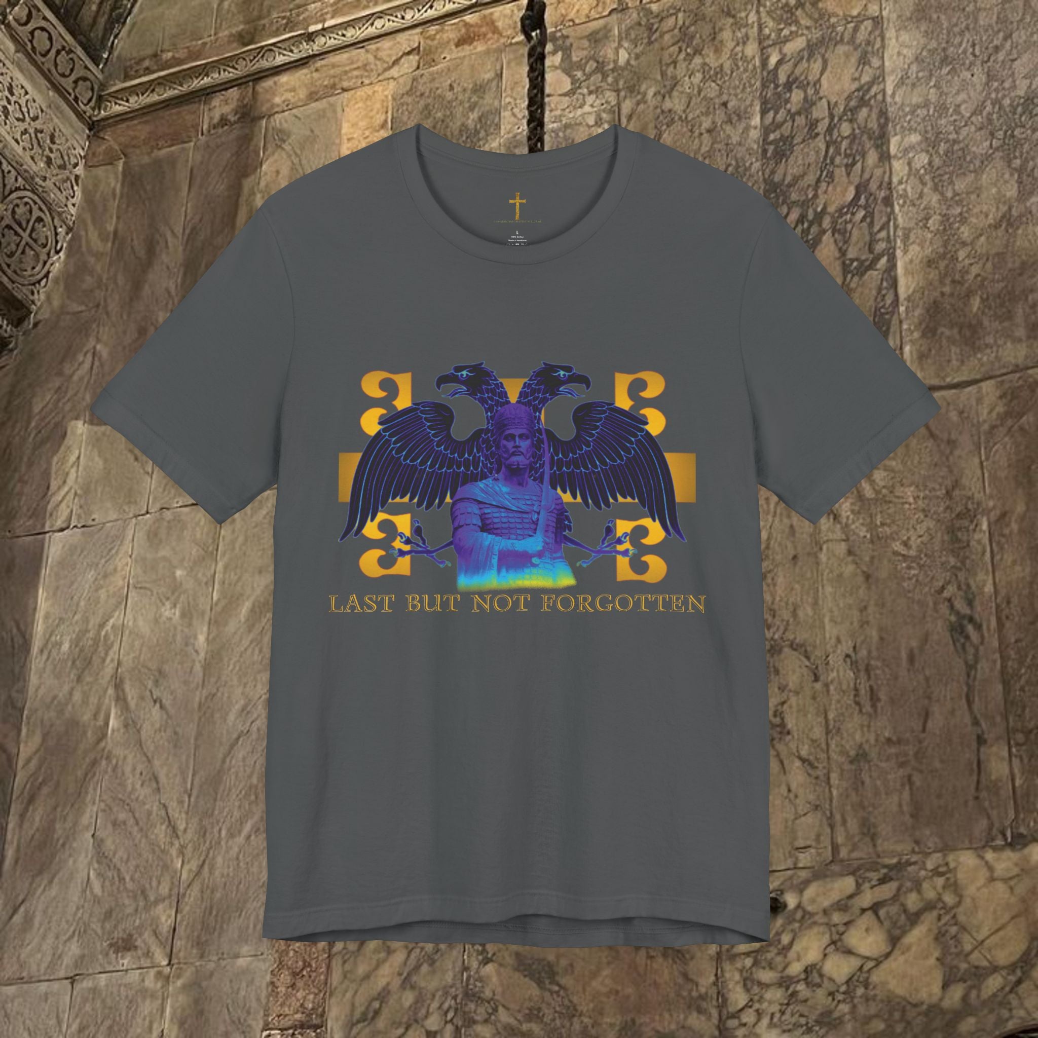 The Last Great Emperor Byzantine Inspired Cotton Graphic T-shirt Front