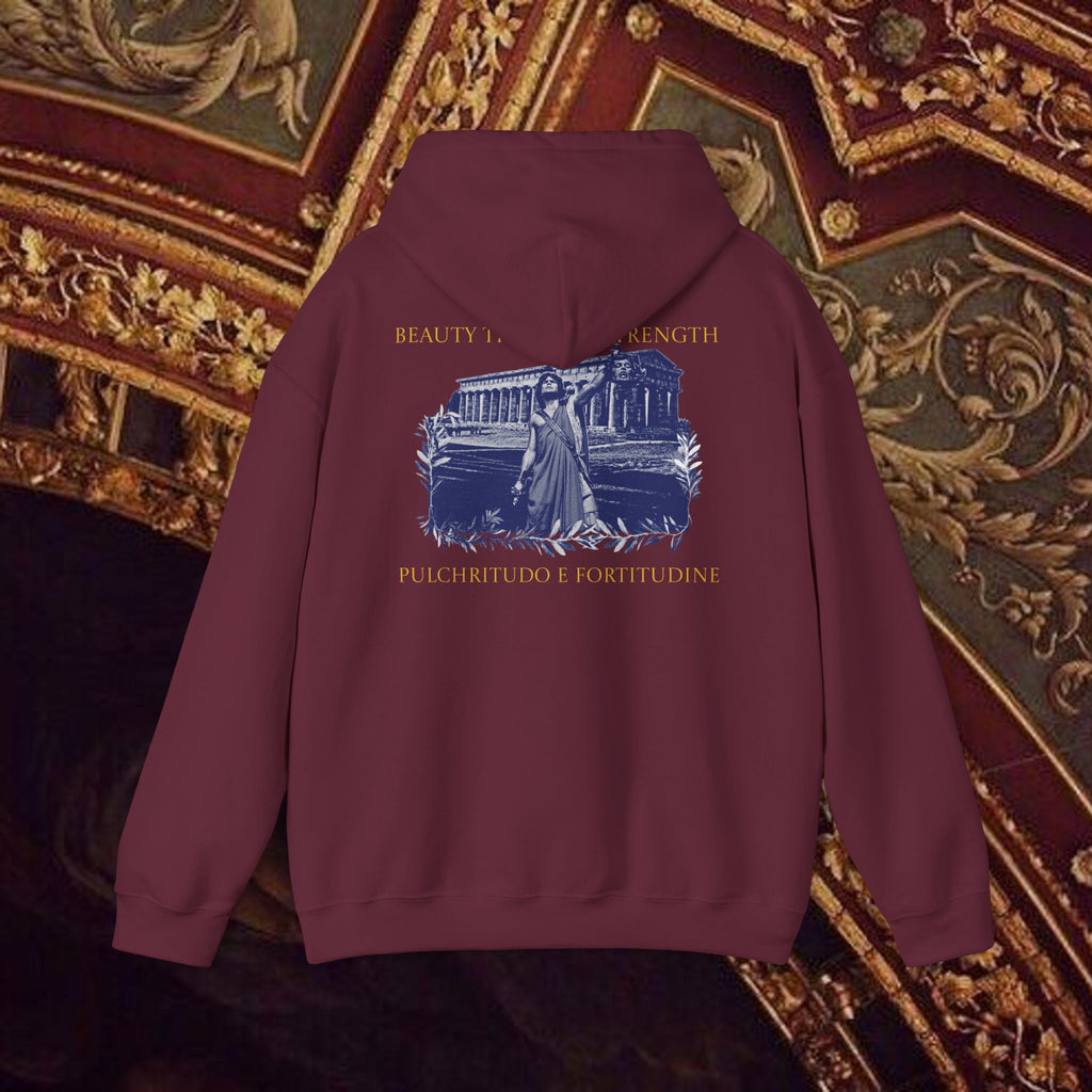 The Hero's Victory Classically-Themed Cotton Graphic Hoodie