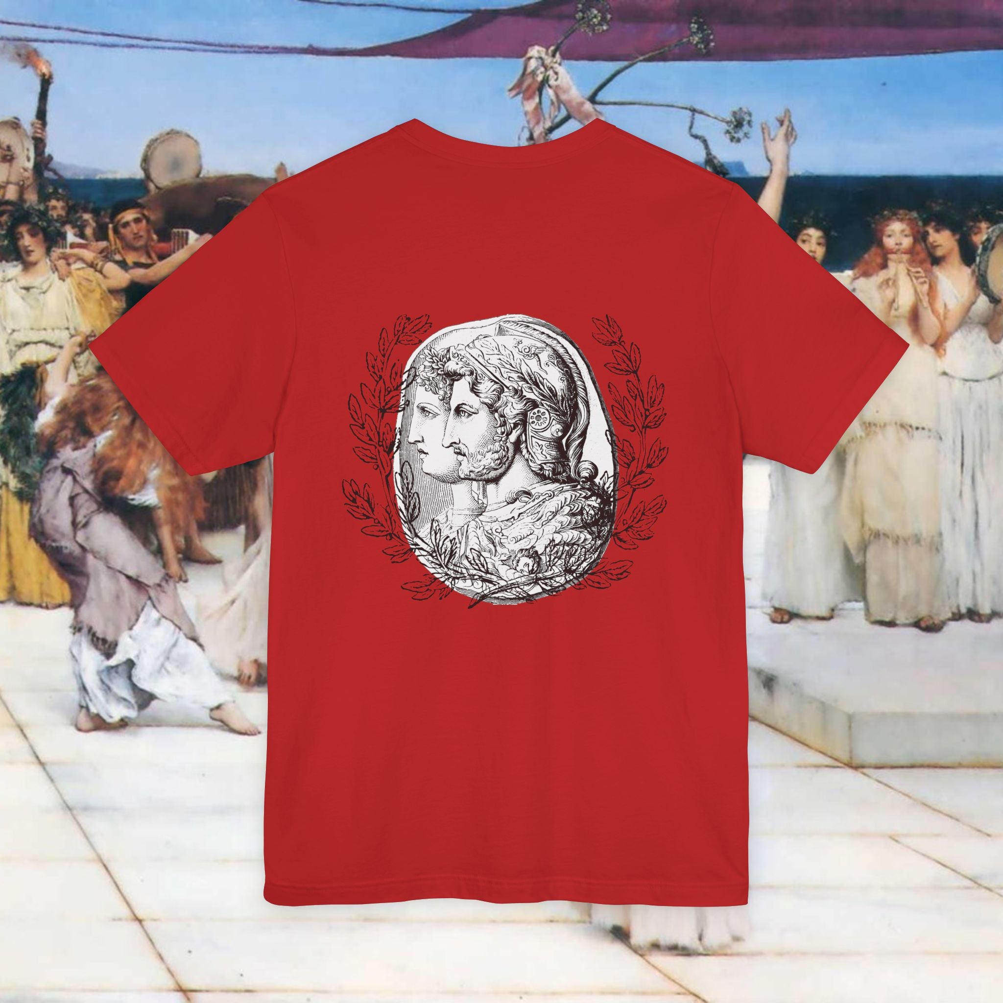 Roman Warrior Plumed Helmet Cameo T-Shirt