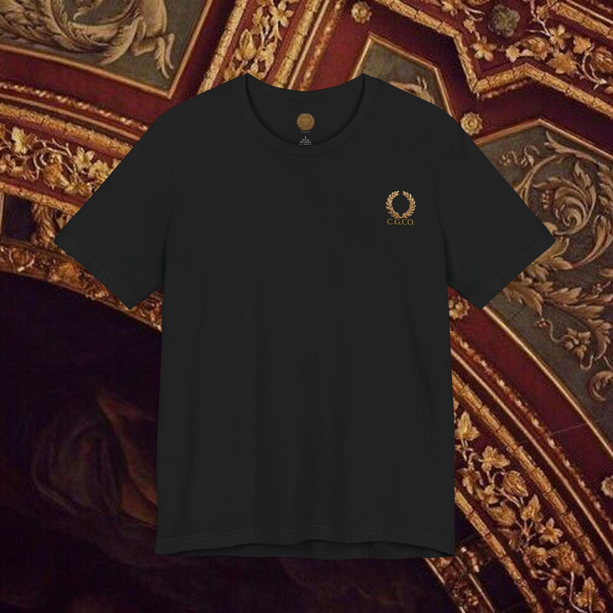 Title: The Hero's Victory Classically-Themed Cotton Graphic T Shirt Back Version