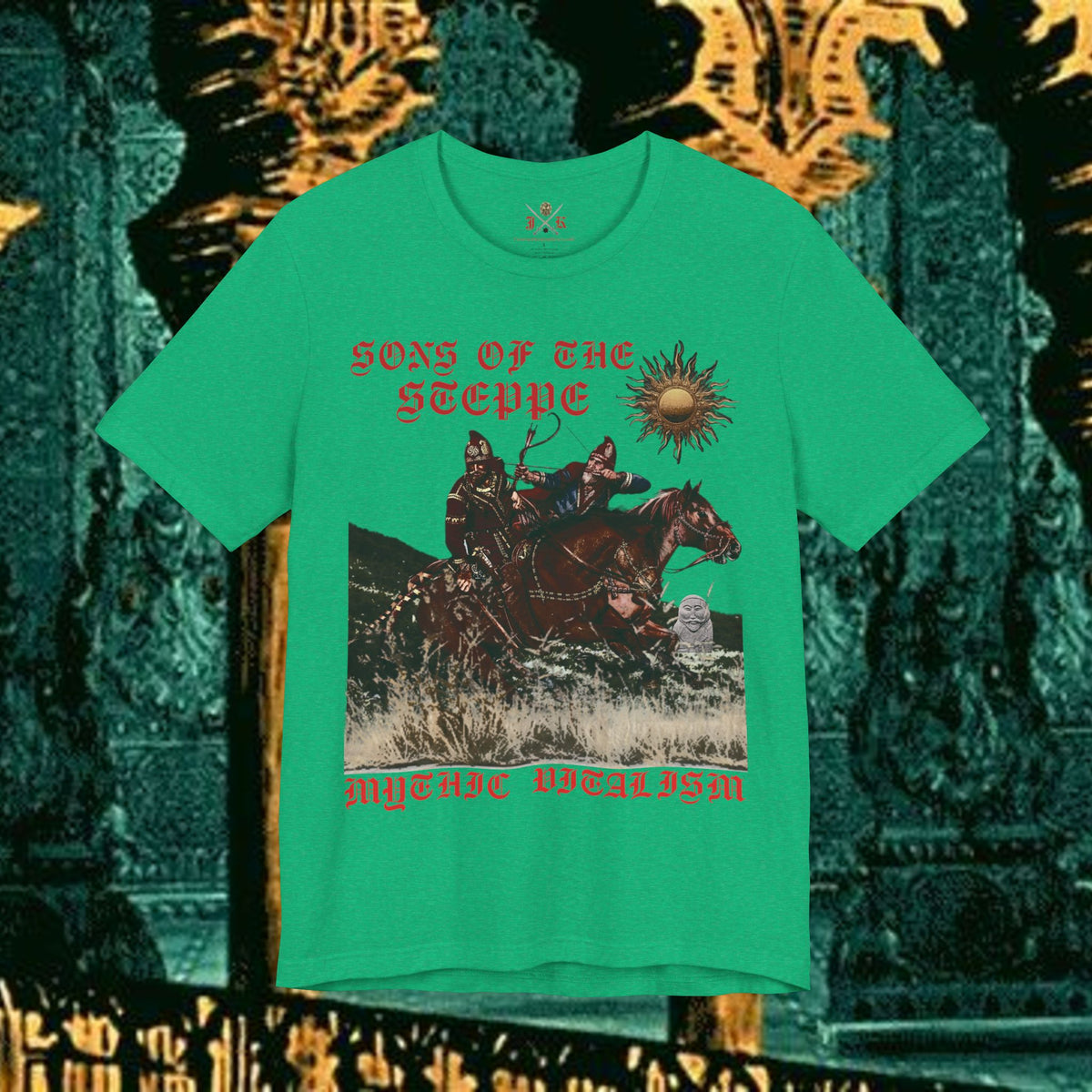 Sons of the Steppe Graphic Tee Mythical Medieval Fantasy Inspired Graphic T Shirt Front Version