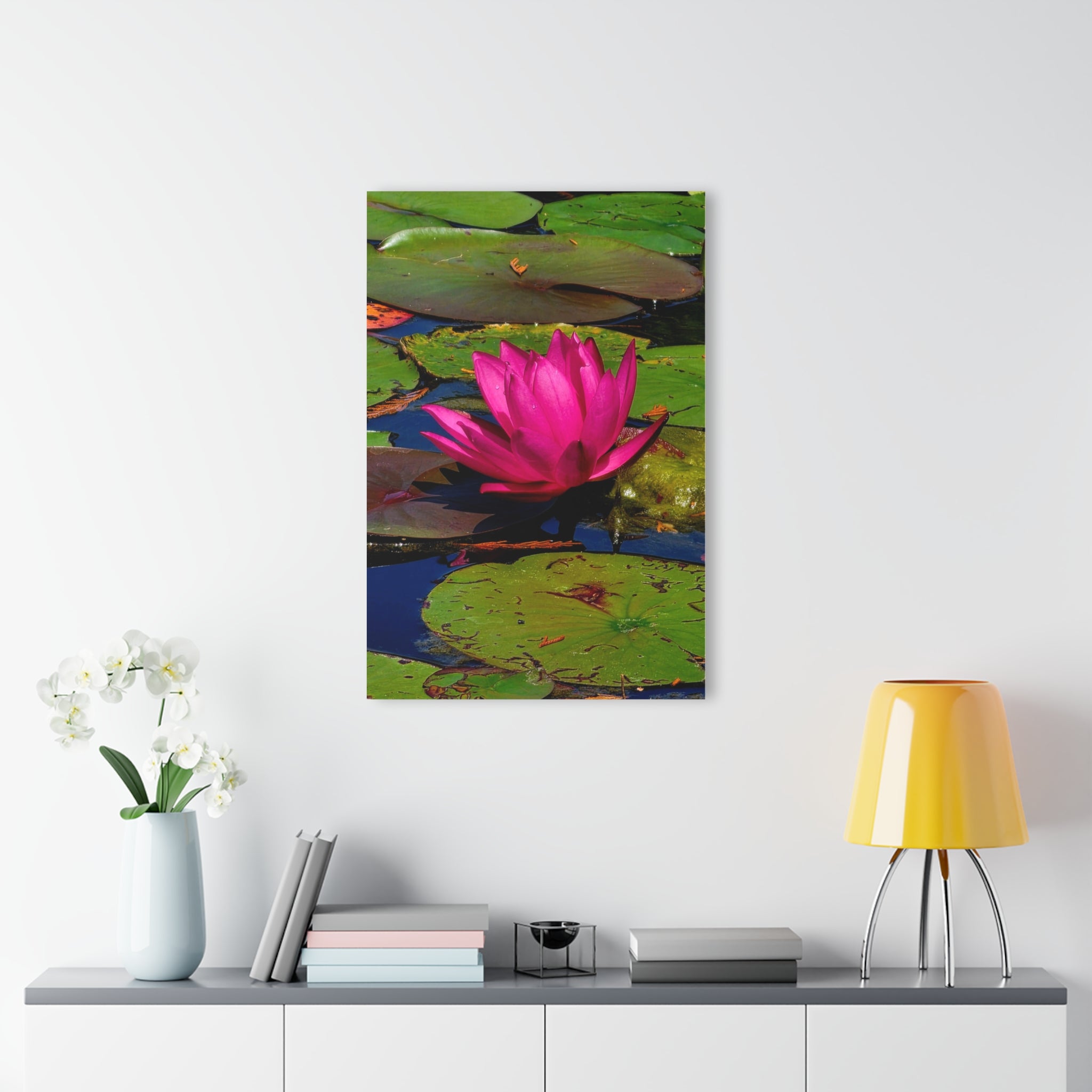 Pink Lily Pad Flower – Acrylic Wall Art