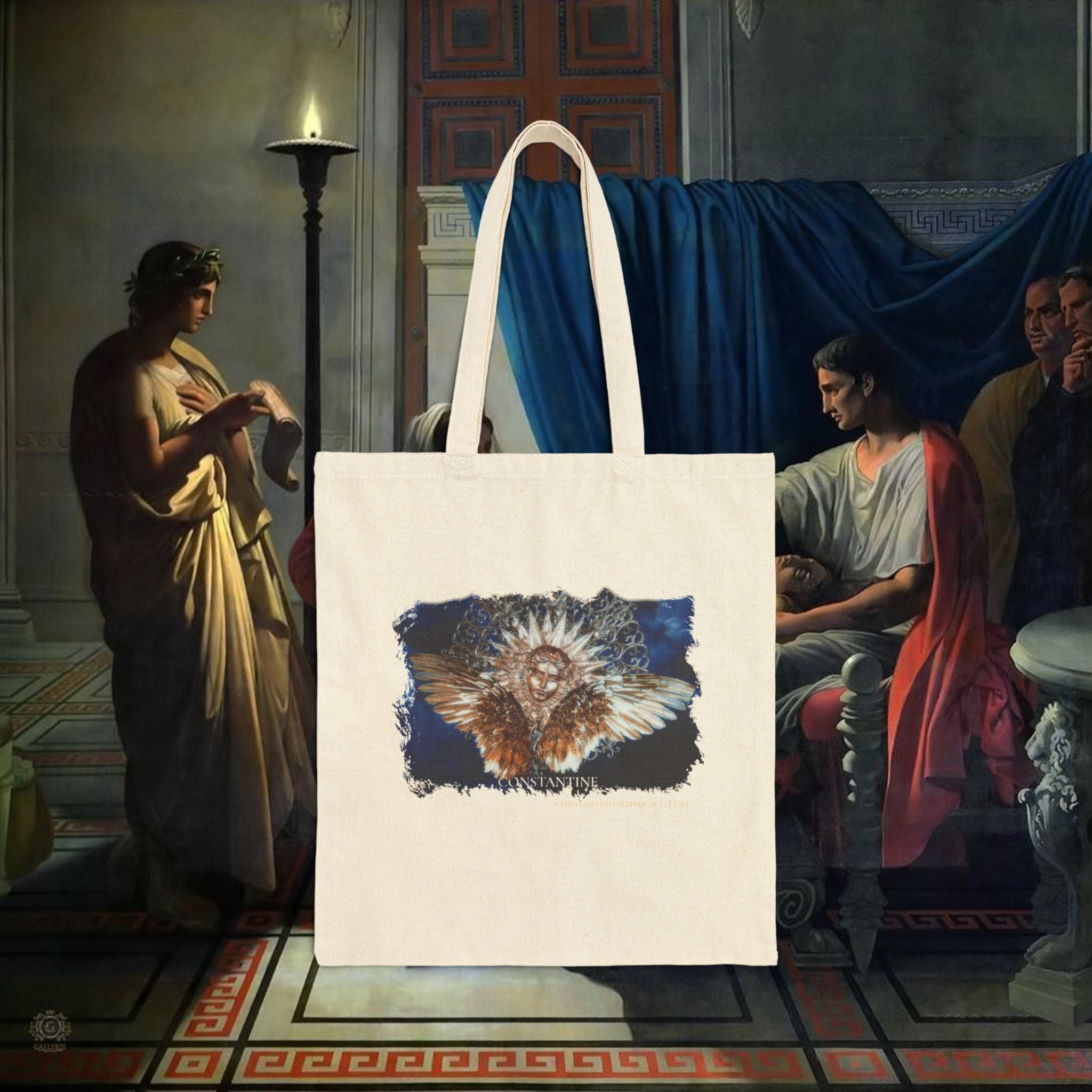 As Above So Below tote canvas eco friendly bag.