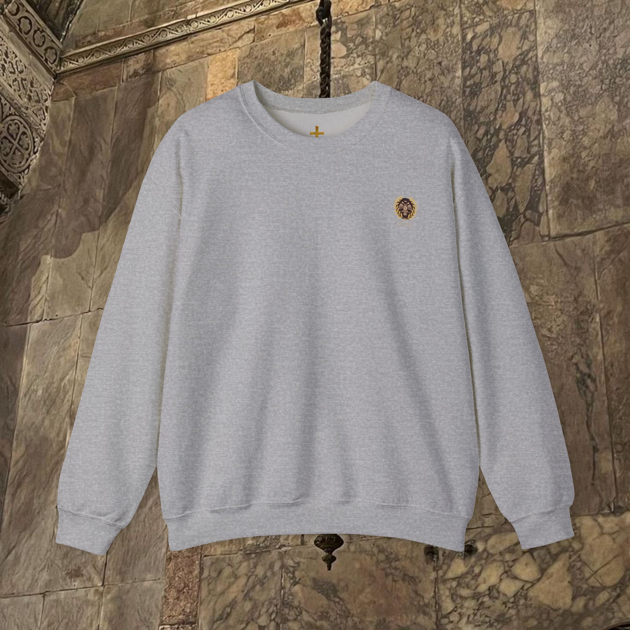 The Last Great Emperor Byzantine Inspired Crewneck Sweatshirt Back Version