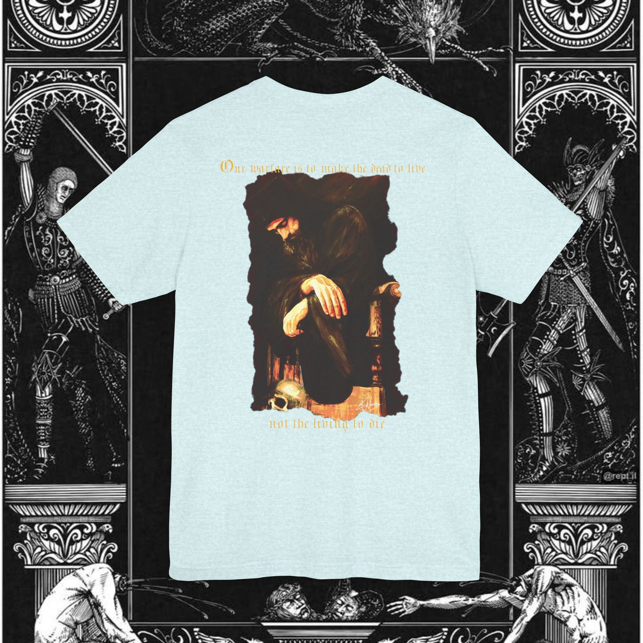 Man's Memento Medieval Fantasy Graphic T Shirt