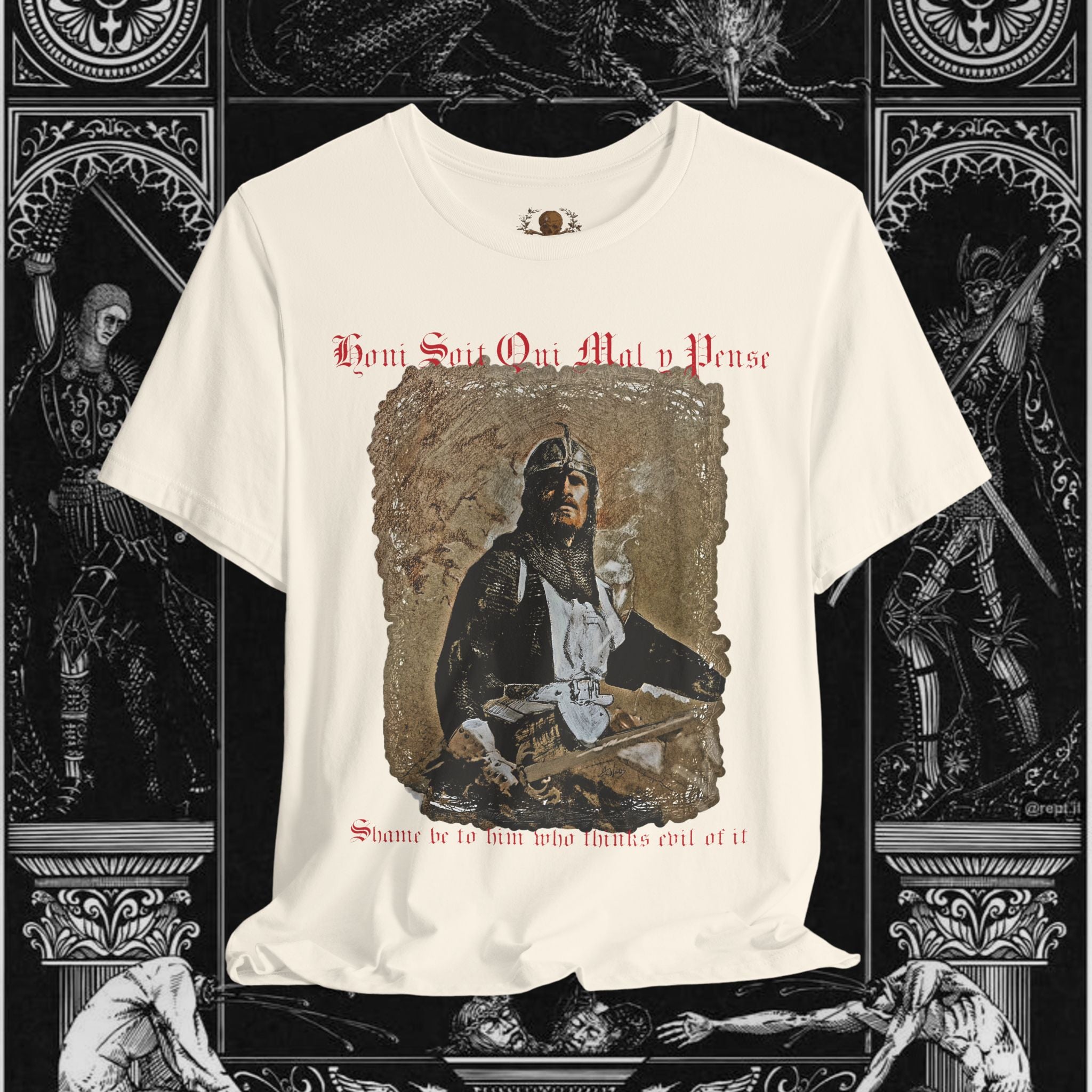 The Knight's Rest Medieval Fantasy Graphic T Shirt