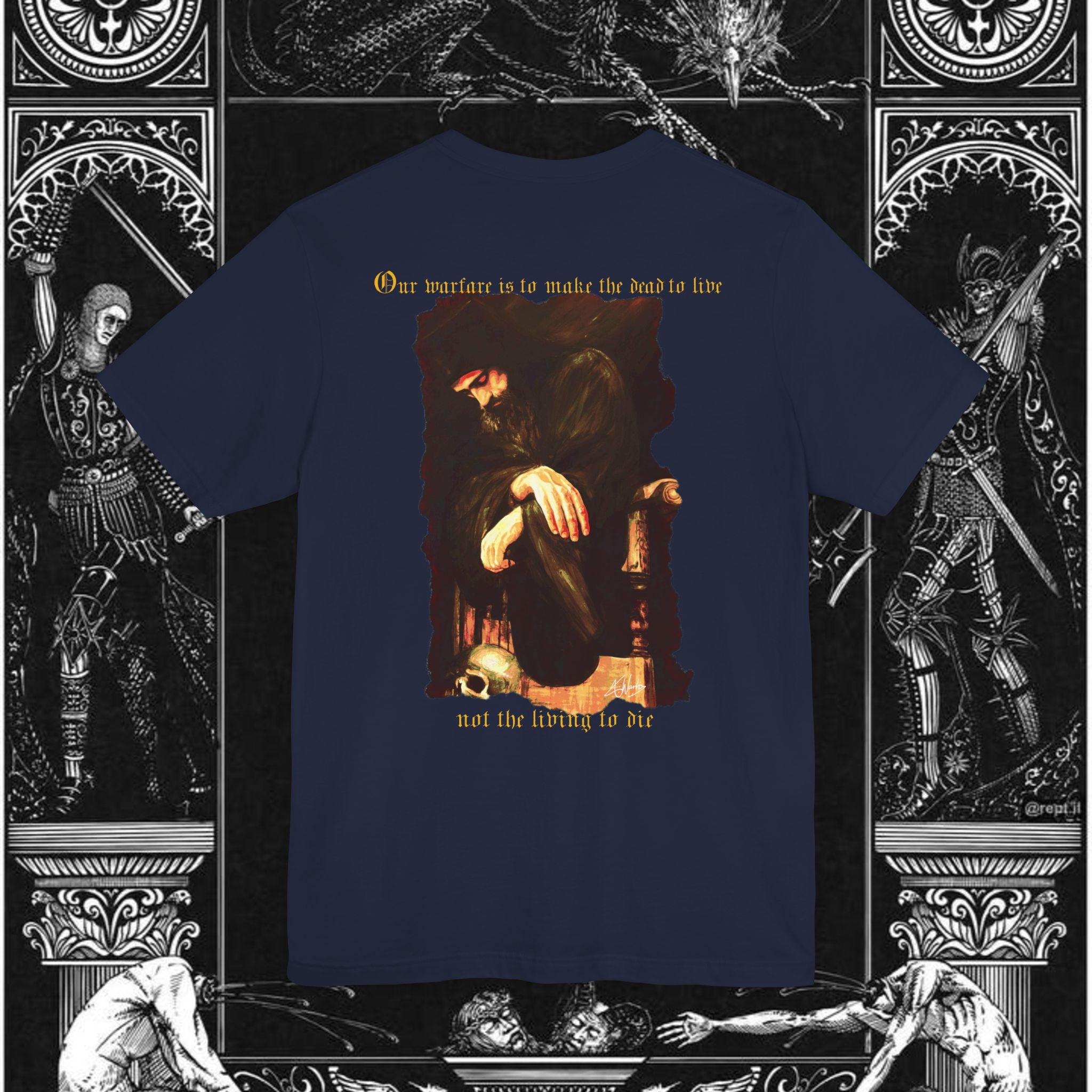 Man's Memento Medieval Fantasy Graphic T Shirt