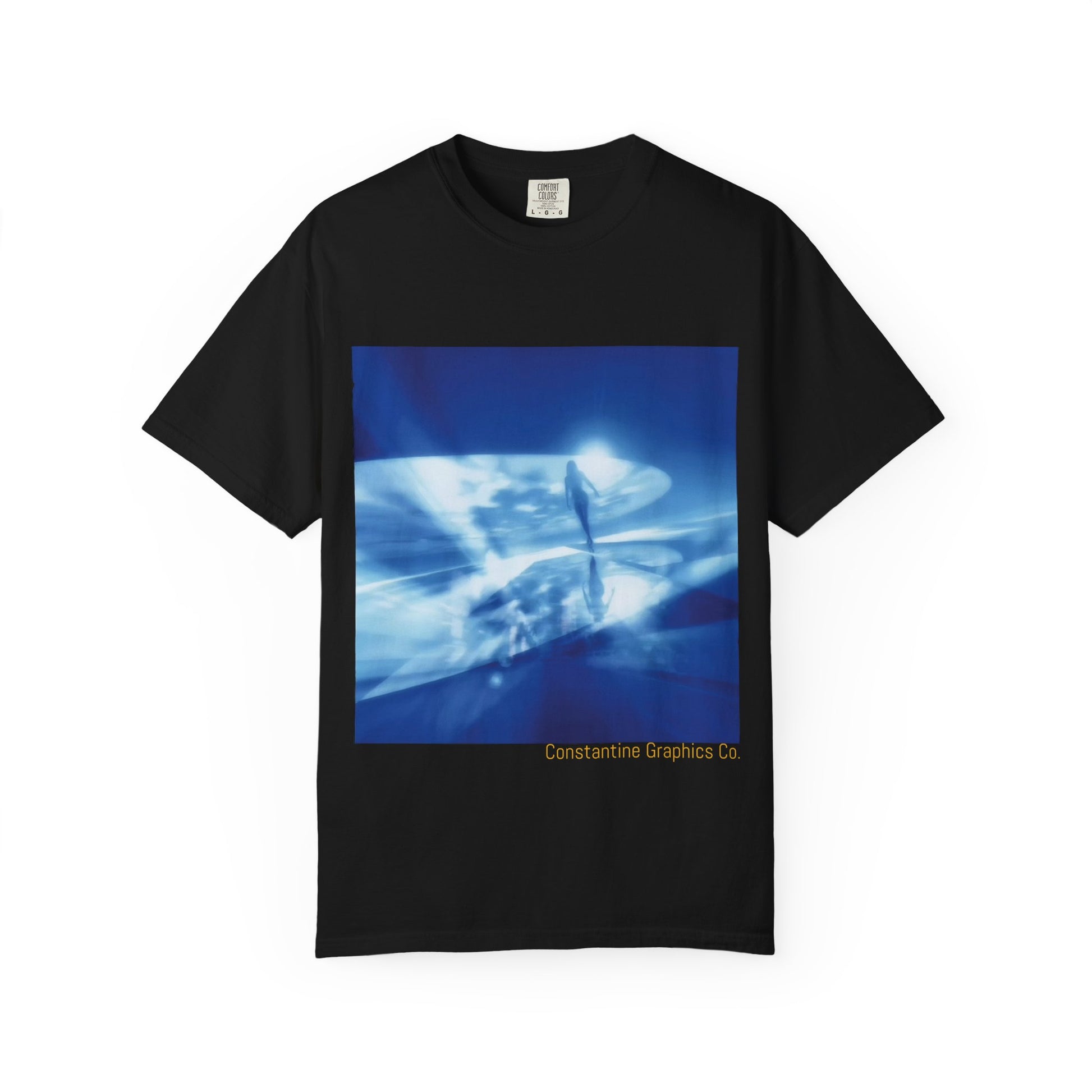 The Blue Portal Cyber Y2k Graphic T Shirt