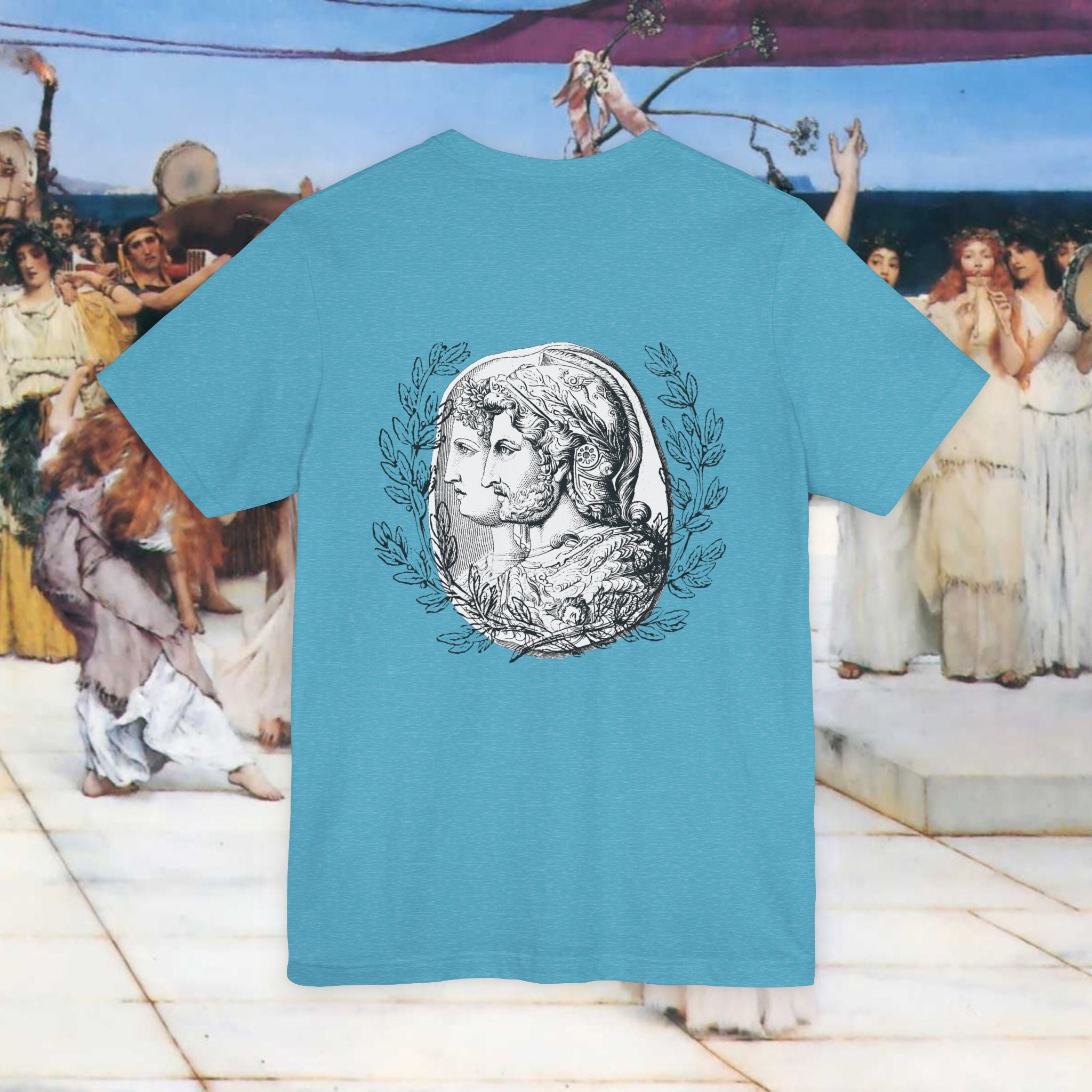 Roman Warrior Plumed Helmet Cameo T-Shirt