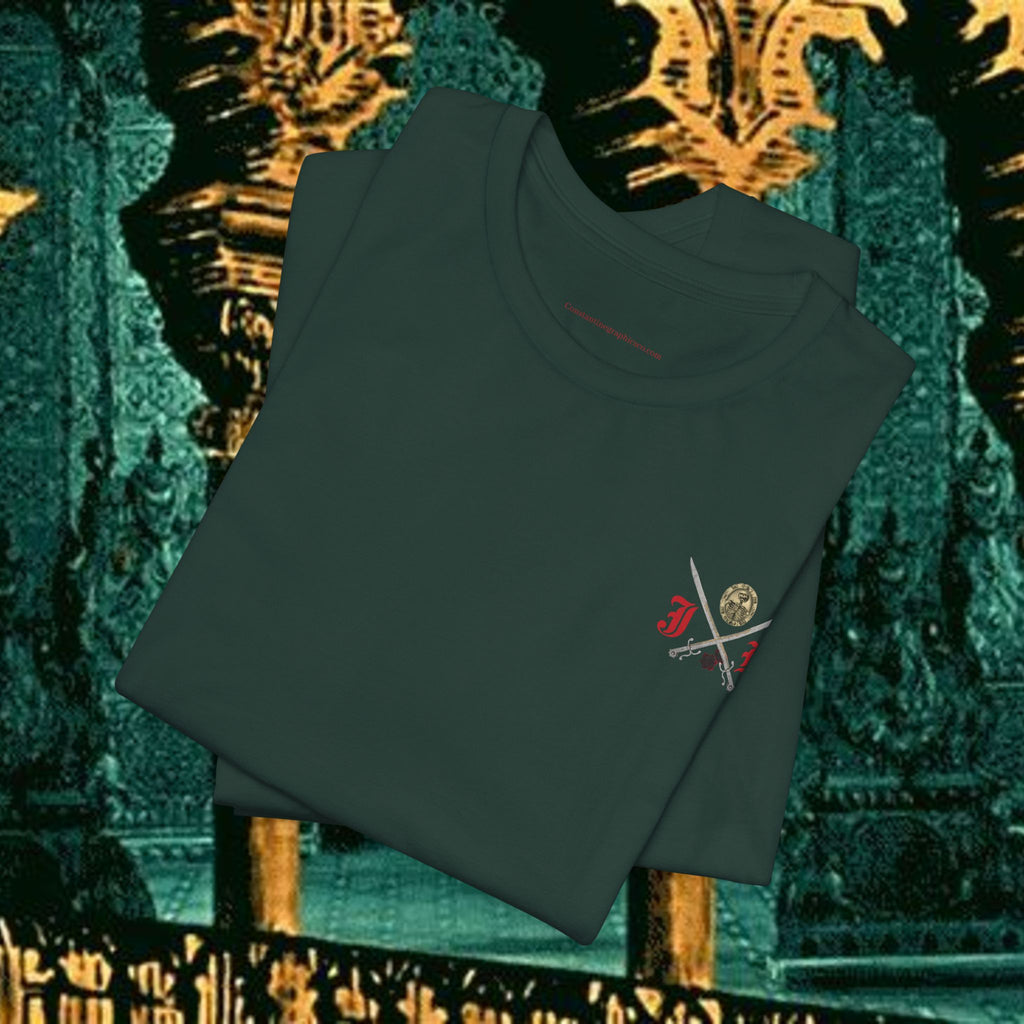 Mythic Vitalism, Sanguis Christianus Vetus Exploration and Adventure Inspired Graphic T Shirt Back Version